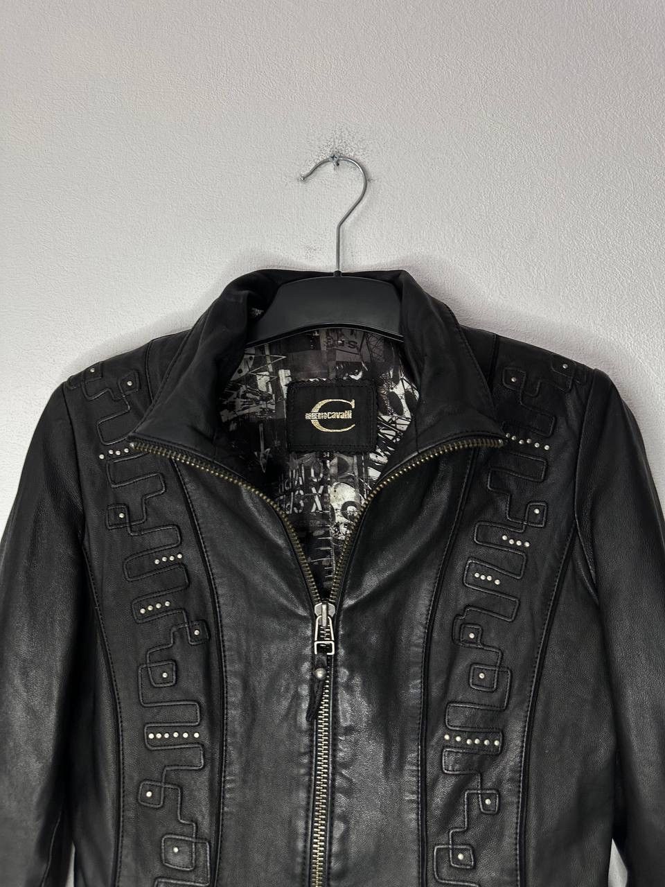 Roberto Cavalli Roberto Cavalli Leather Jacket Women’s XS Black Lambskin Y2K Size XS / US 0-2 / IT 36-38 - 11 Thumbnail