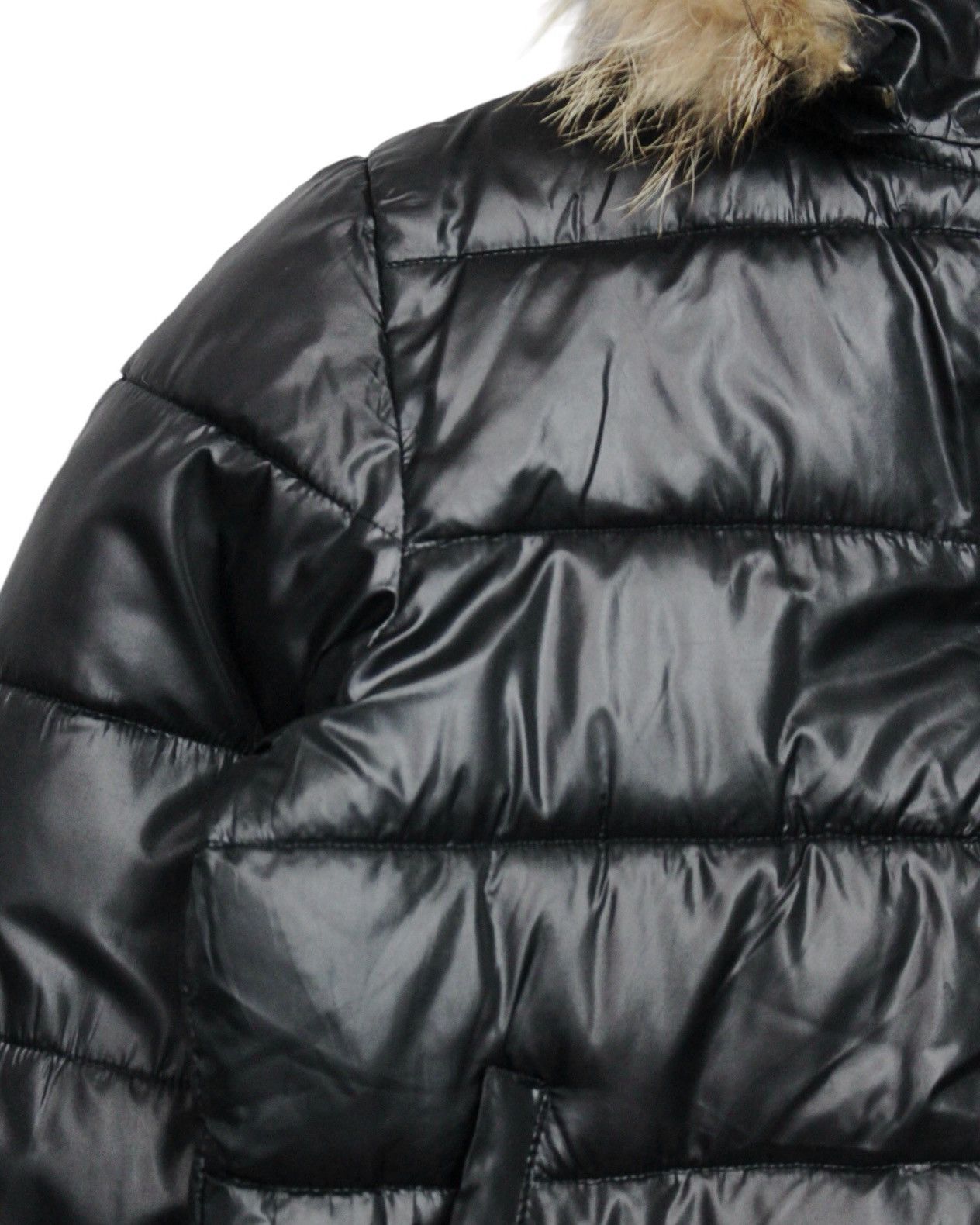 If Six Was Nine 2000S GOA JAPAN BLACK SHINY PUFFER HOODED JACKET WITH FUR Size US M / EU 48-50 / 2 - 4 Thumbnail