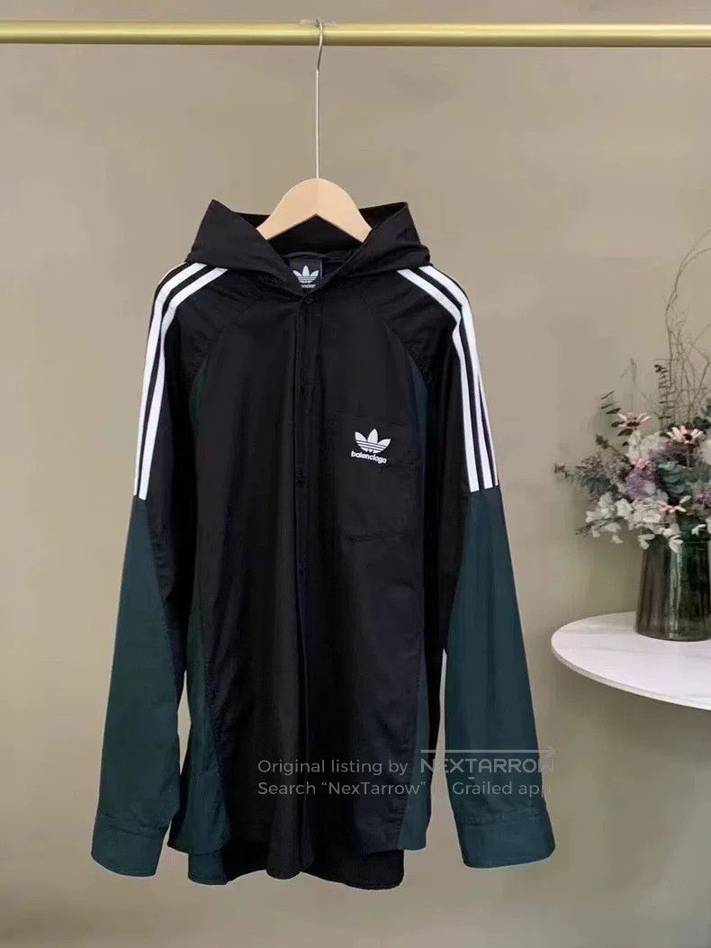 Balenciaga Balenciaga Hooded Shirt Jacket Size US S / EU 44-46 / 1 - 2 Thumbnail