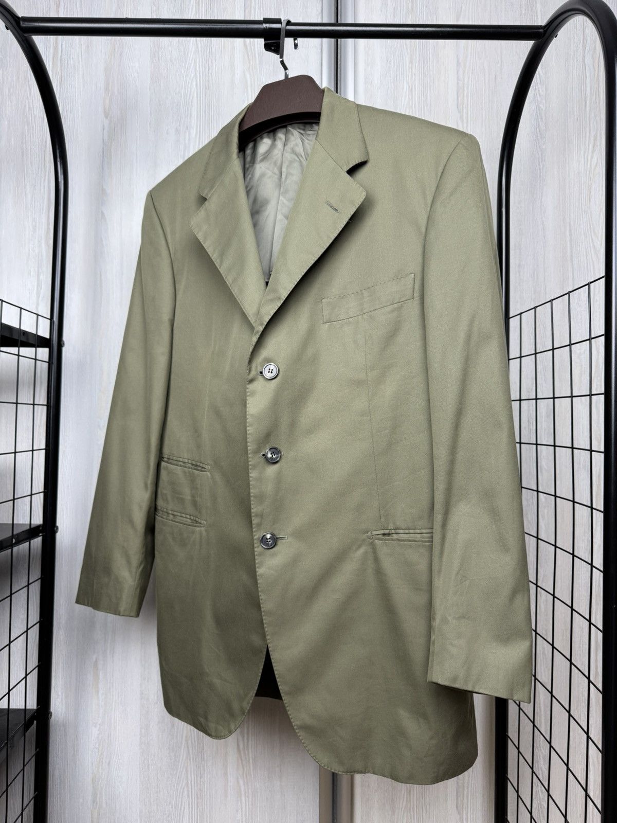 Caruso R. Caruso handmade in Italy cotton unlined sport coat blazer Size 44R - 6 Thumbnail