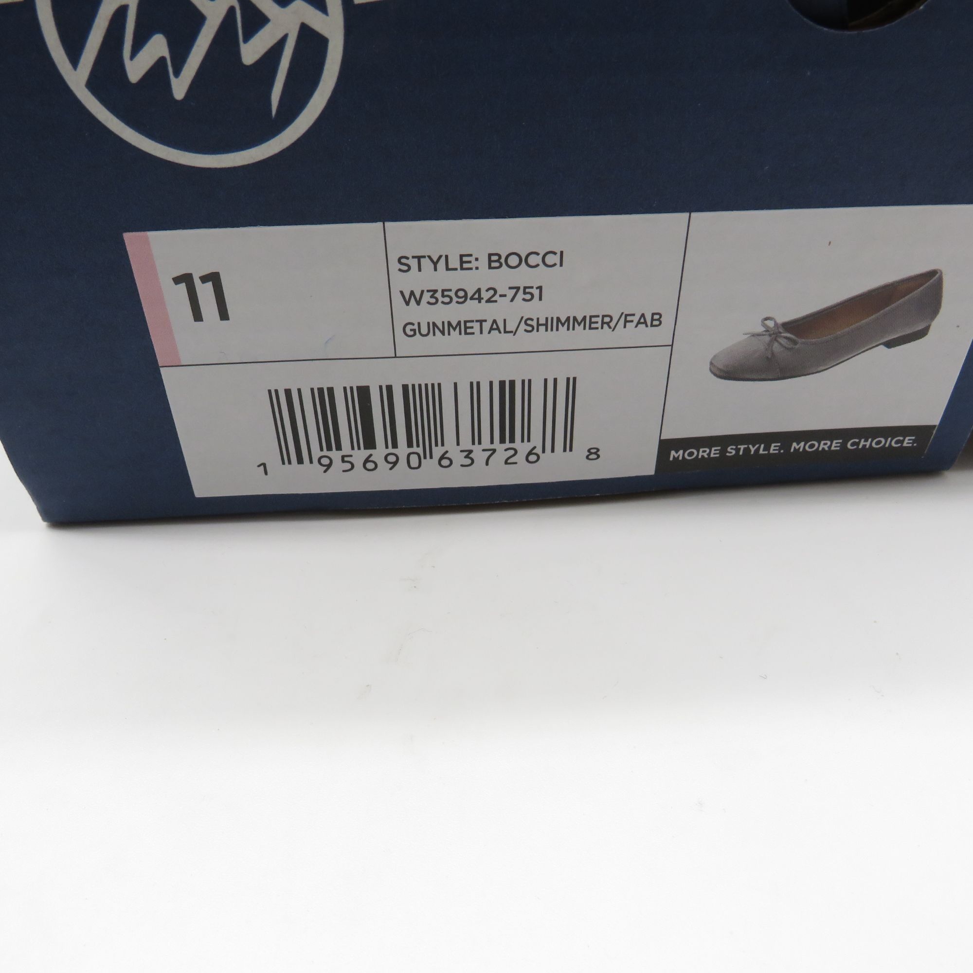 Other White Mountain Bocci Gunmetal Shimmer Women's Ballet Flats 1 Size US 11 / IT 41 - 2 Thumbnail