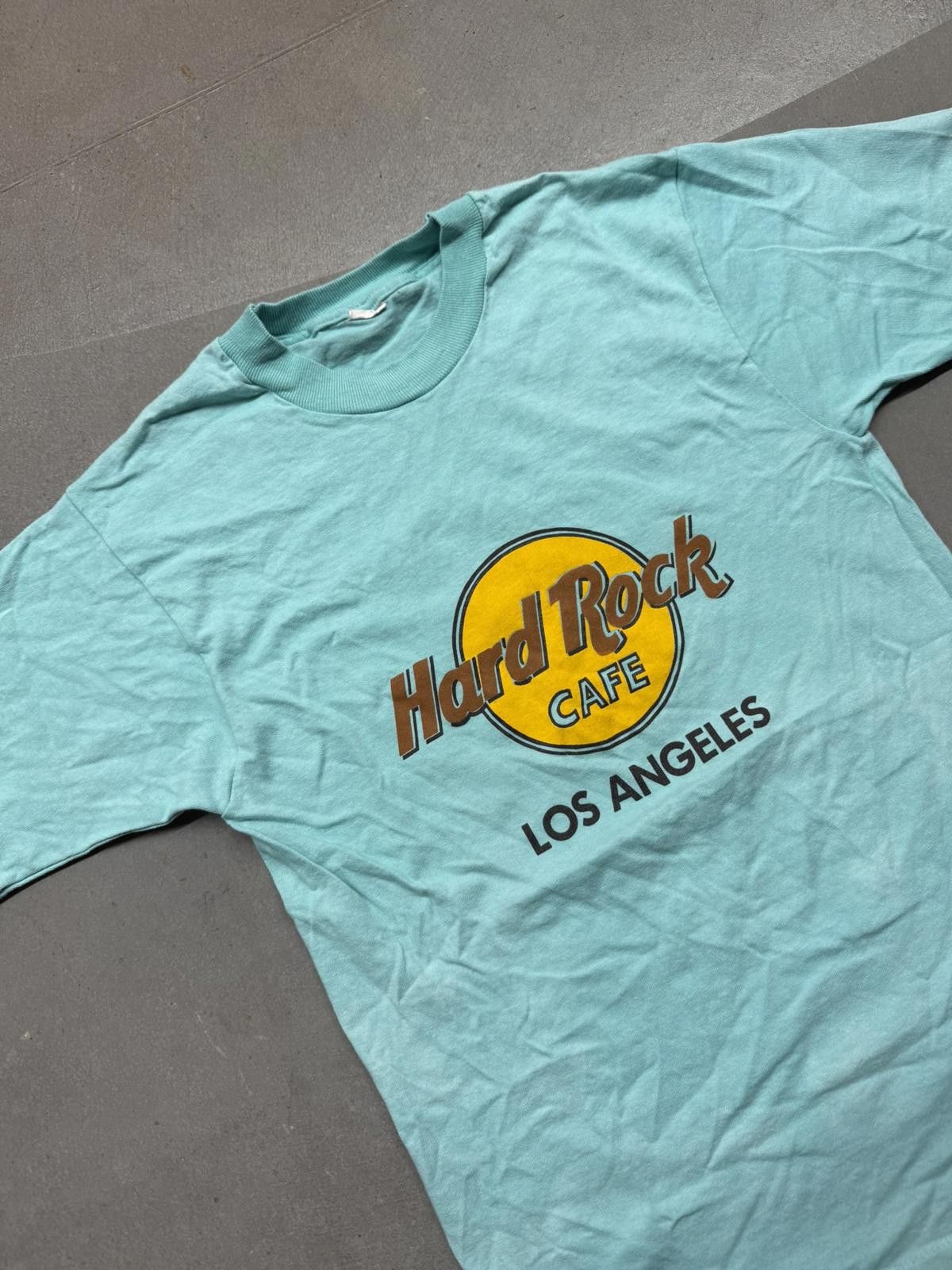Hard Rock Cafe 1980s Faded Hard Rock Cafe Los Angeles Single Stitch T-Shirt Size US S / EU 44-46 / 1 - 2 Thumbnail