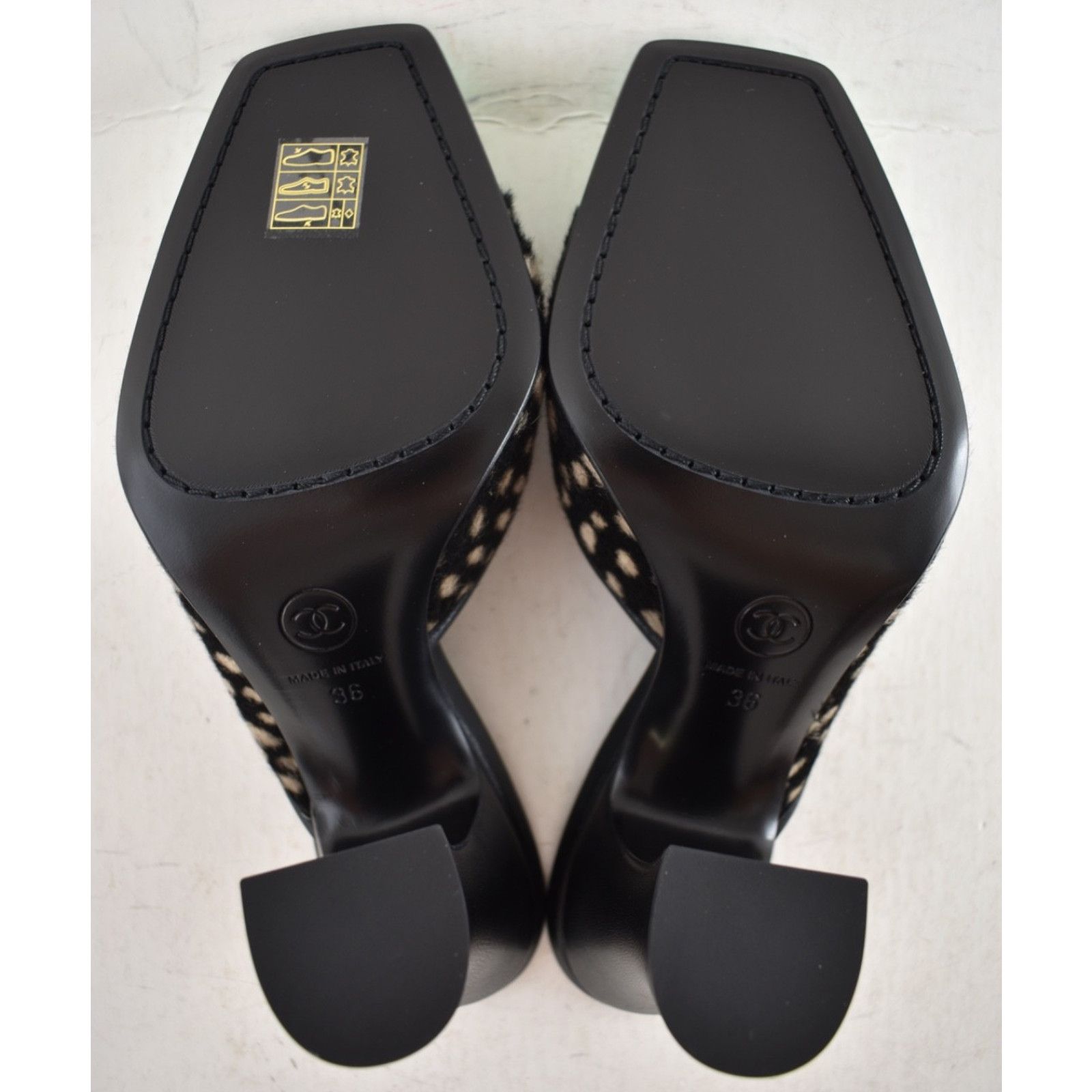 Chanel Chanel Pony Fur Square Toe Block Heel Mule 36 Size US 6 / IT 36 - 21 Thumbnail