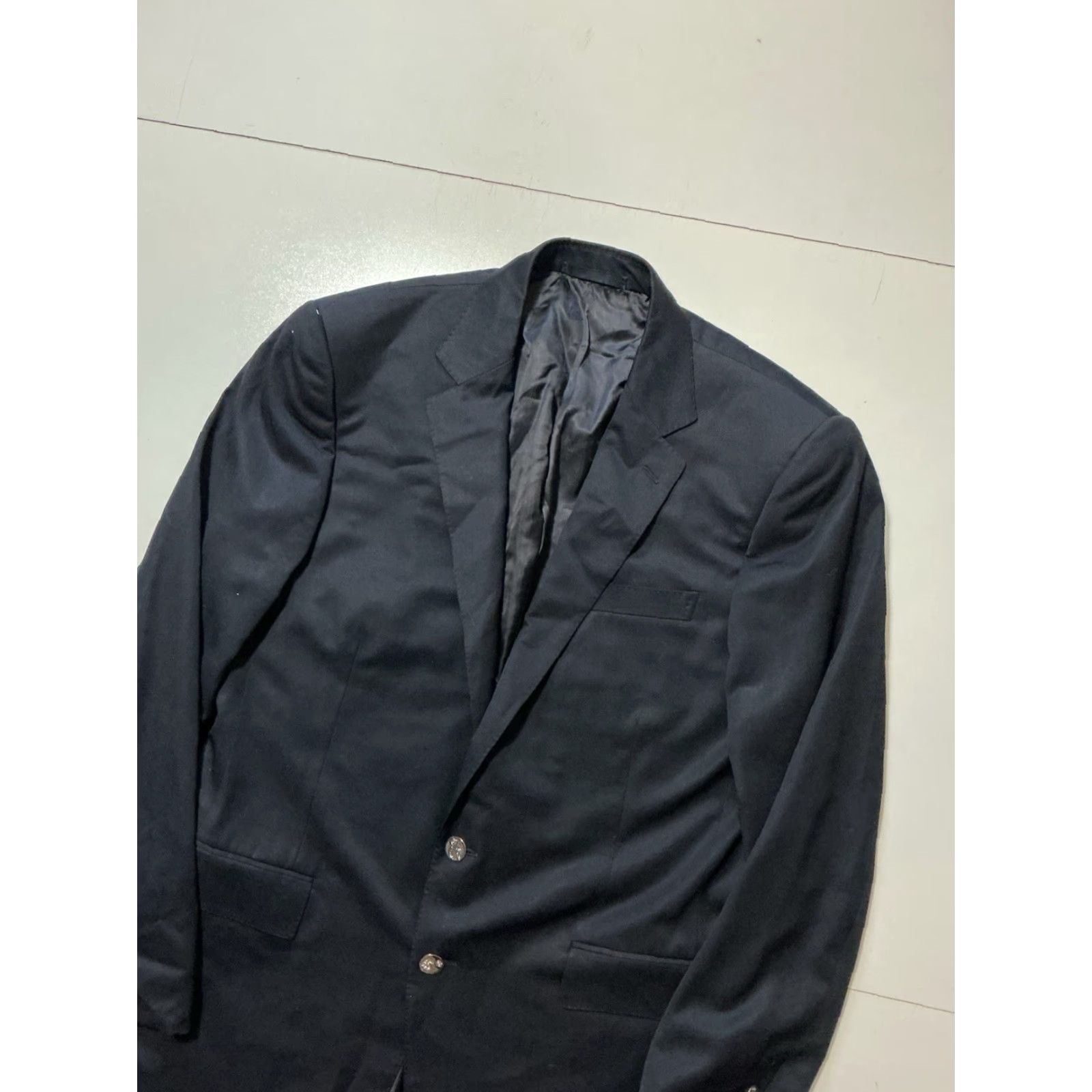 Ralph Lauren Ralph Lauren Black Label 100% Wool Navy Blue 2 Button Blazer Jacket Sz. 42L Size 42R - 6 Thumbnail
