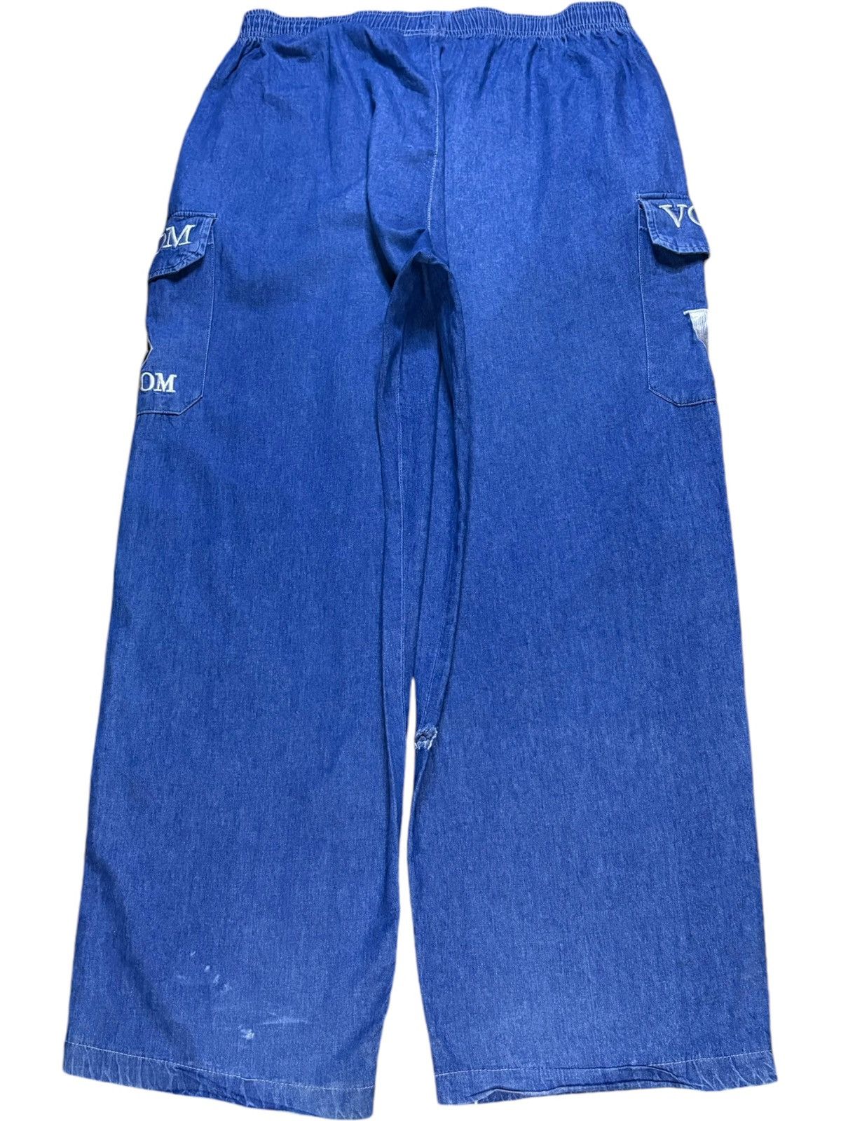 Volcom Vintage Volcom Elasticated Waist Baggy Cargo Sweats Size US 32 / EU 48 - 2 Thumbnail