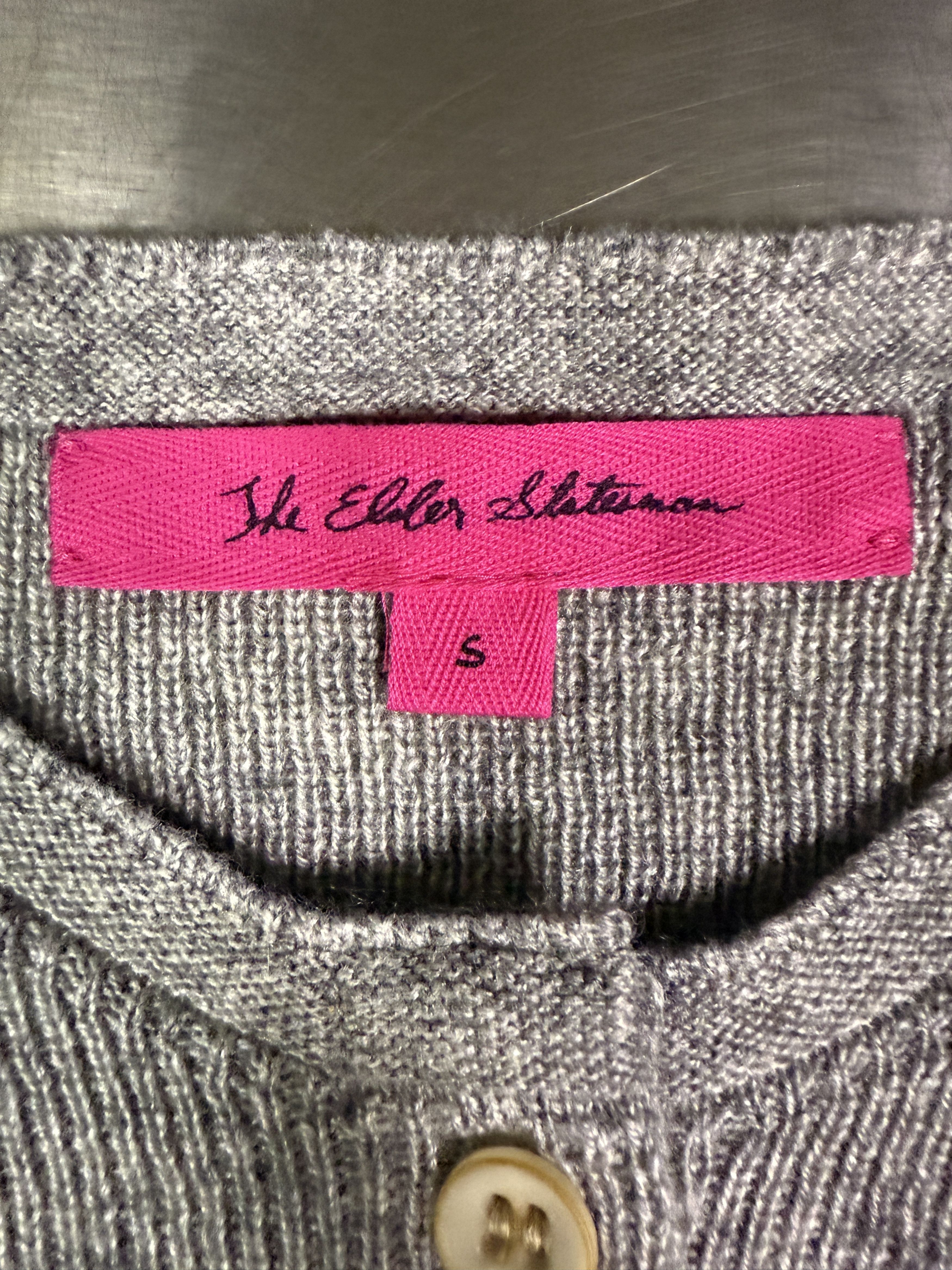 The Elder Statesman $1250 The Elder Statesman Light Grey Delicash Cardigan Size S / US 4 / IT 40 - 8 Thumbnail