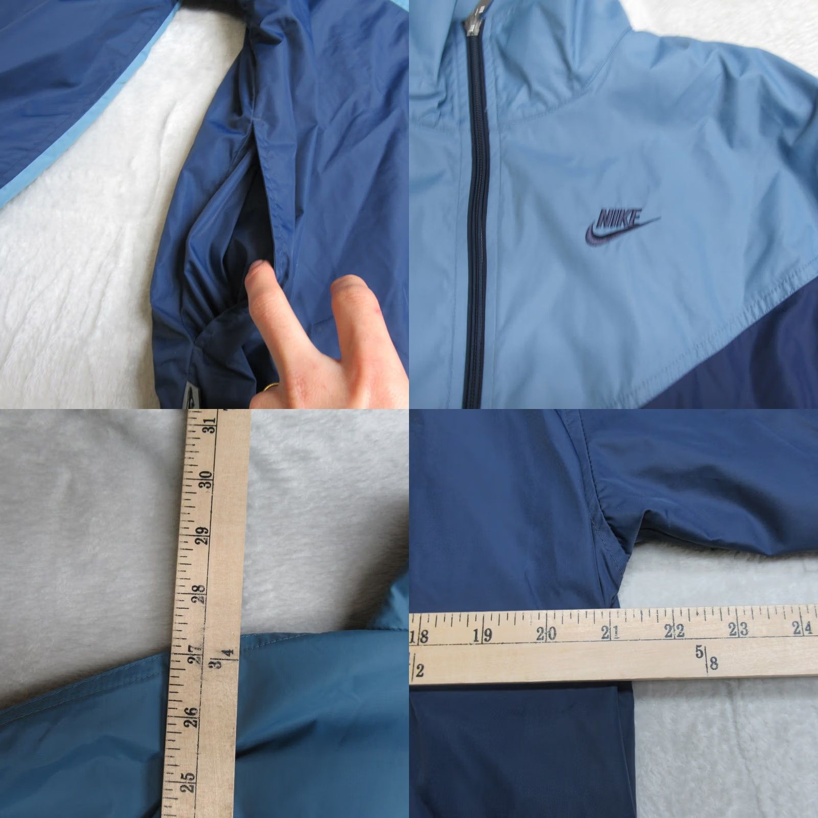 Nike Nike Jacket Men Medium Blue FullZip Lightweight Water Resistant Pockets Wind Size US M / EU 48-50 / 2 - 8 Thumbnail