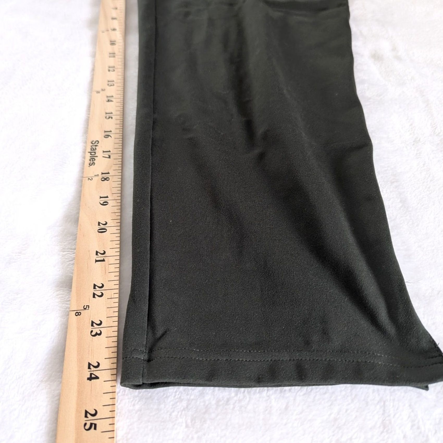 Rachel Zoe Rachel Zoe Olive Green Knit Dress Pants Elastic Waist Drawstring Women's Sz L Size 36" / US 14 / IT 50 - 3 Thumbnail