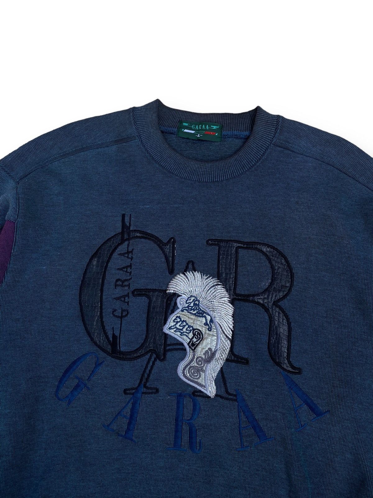 Designer × Japanese Brand × Vintage Vintage Garaa Embroidery Spell Out Trojan Sweatshir. #D3 Size US XL / EU 56 / 4 - 2 Thumbnail