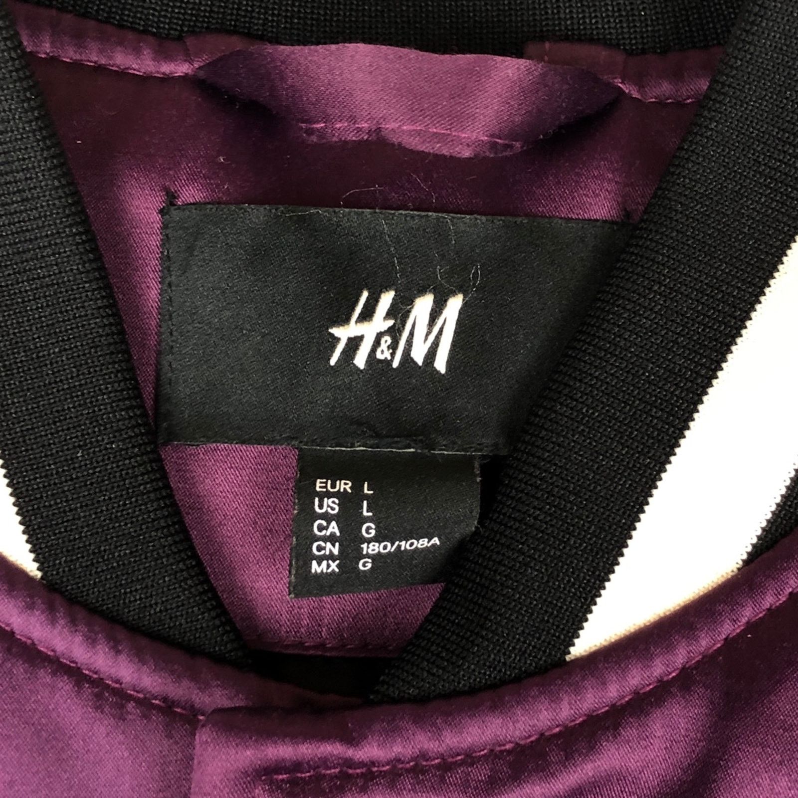 H&M × The Weeknd The Weekend H&M Logo Bomber Jacket Size US L / EU 52-54 / 3 - 9 Thumbnail
