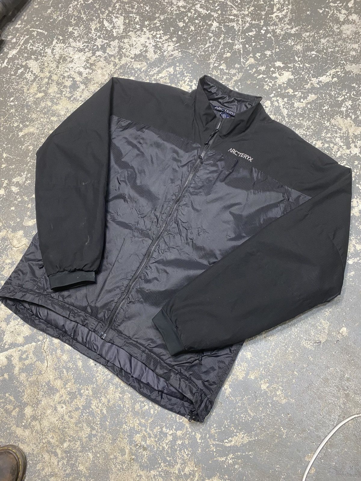 Arc'teryx × Vintage Vintage Arc'teryx PrimaLoft Dryloft Jacket Black Full Zip Size US XL / EU 56 / 4 - 2 Thumbnail