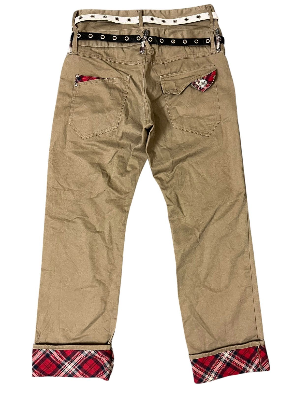 Japanese Brand Japanese Brand Double Waist with Belt Pants Size US 32 / EU 48 - 2 Thumbnail