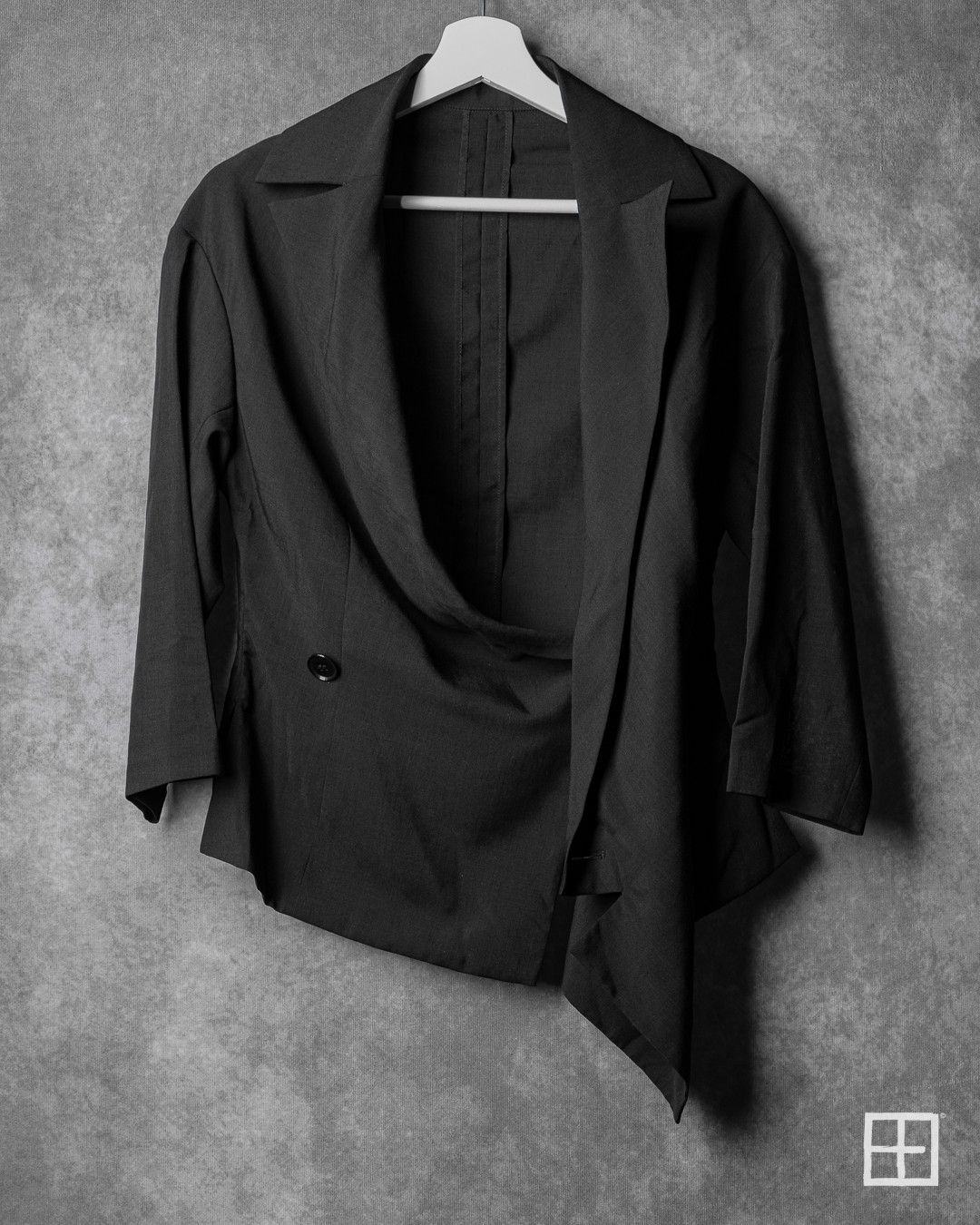 Yohji Yamamoto Yohji Yamamoto SS02 Asymmetric Draped Blazer Jacket 2 Size M / US 6-8 / IT 42-44 - 2 Thumbnail