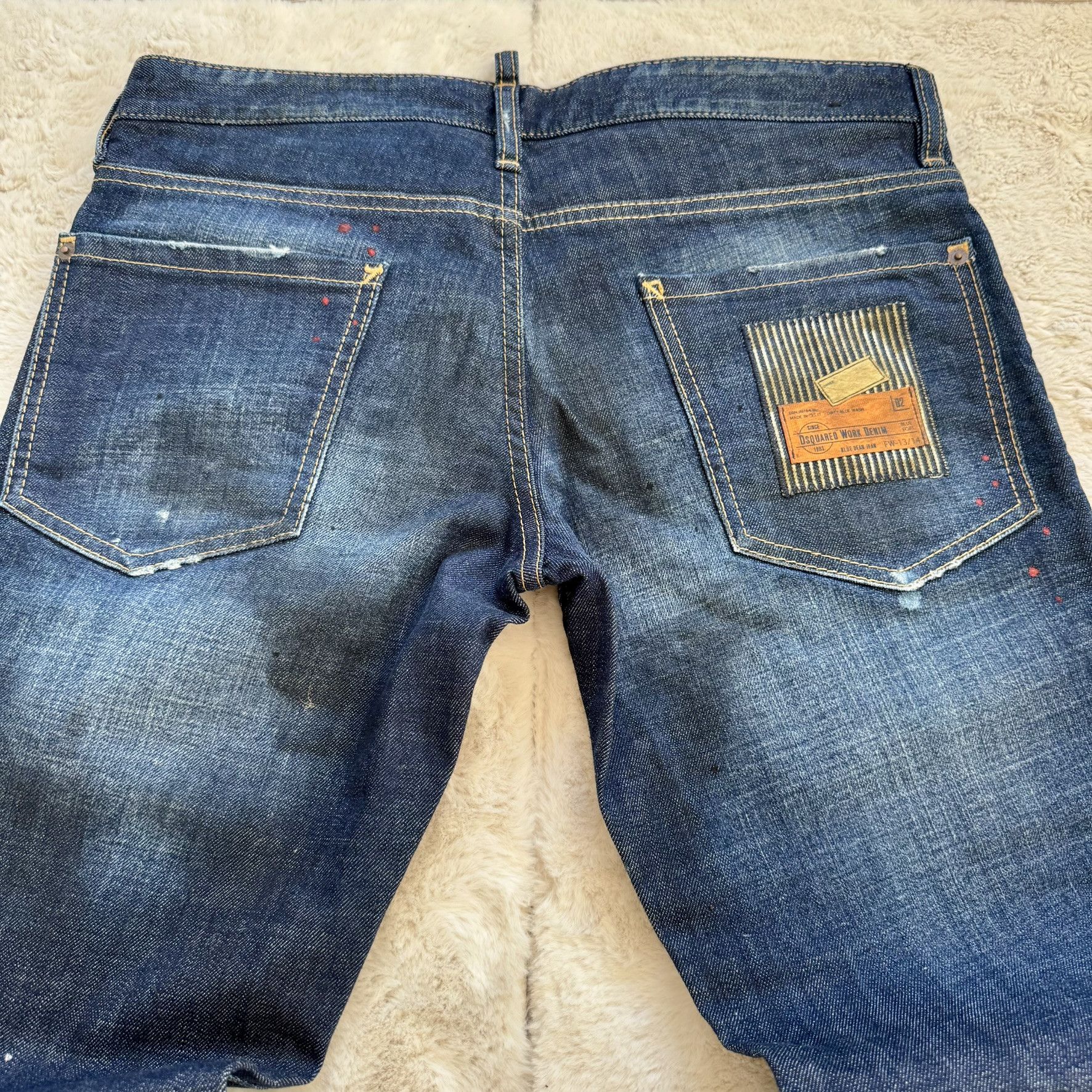 Dsquared2 Dsquared2 Distressed Paint-Splatter Biker Jeans w/ Zipper Size US 32 / EU 48 - 4 Thumbnail