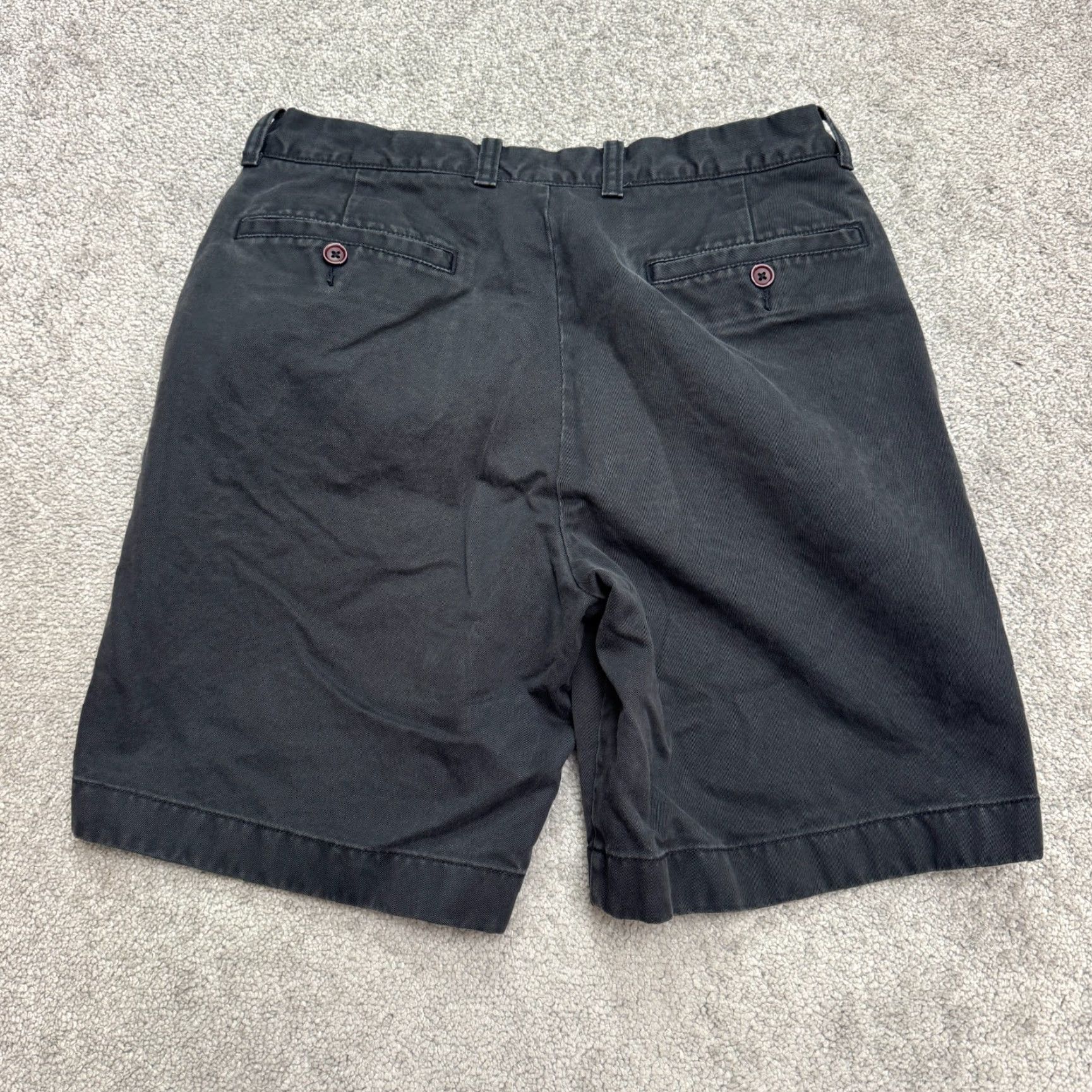 Dockers DOCKERS J.Crew Essential Chino Shorts Mens 42W Brown Flat Front Cotton Casual Chino Breathable Pockets 9in Inseam Vintage N/A Size US 42 / EU 58 - 2 Thumbnail