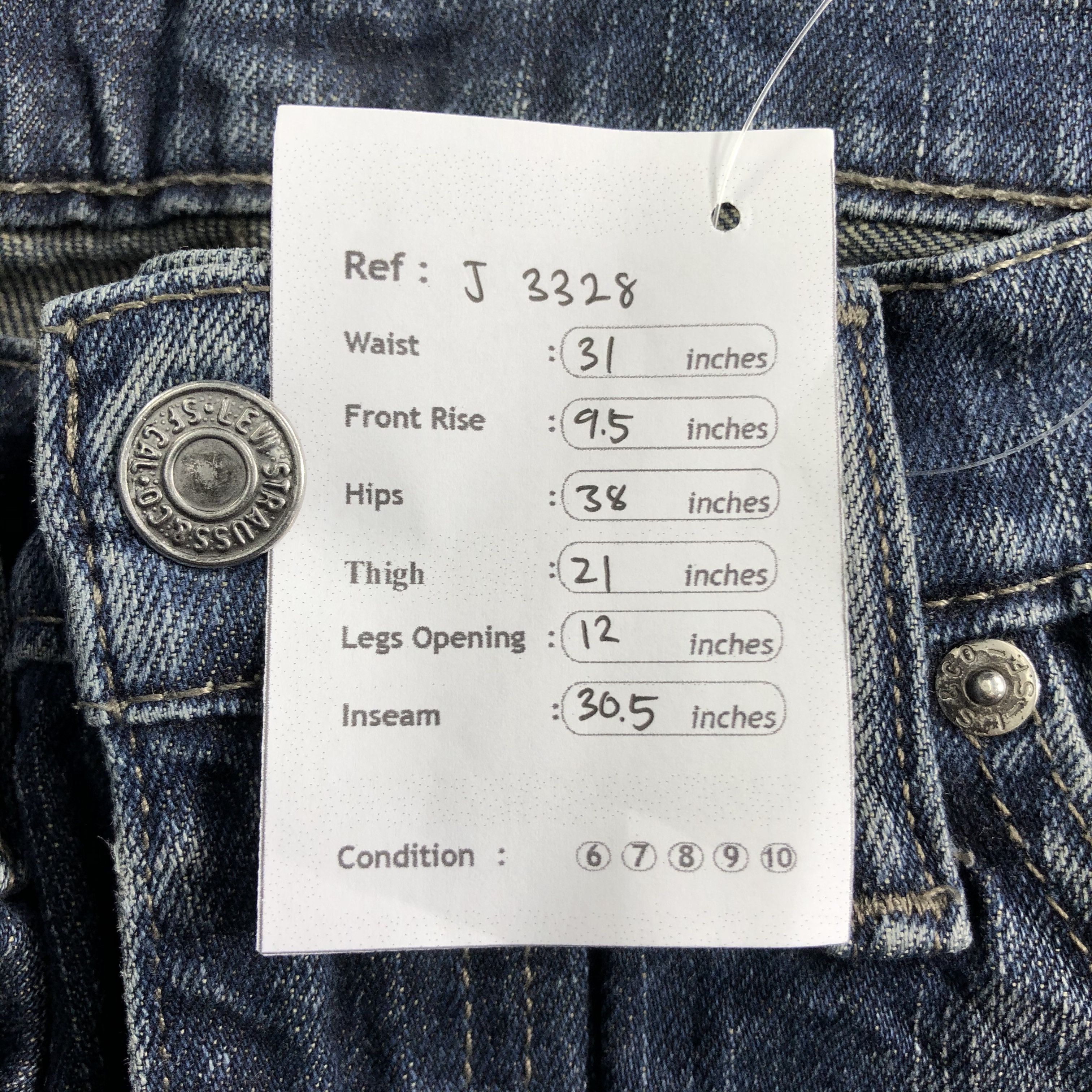 Levi's Vintage Levis 511 Jeans-J3328 Size US 31 - 11 Thumbnail