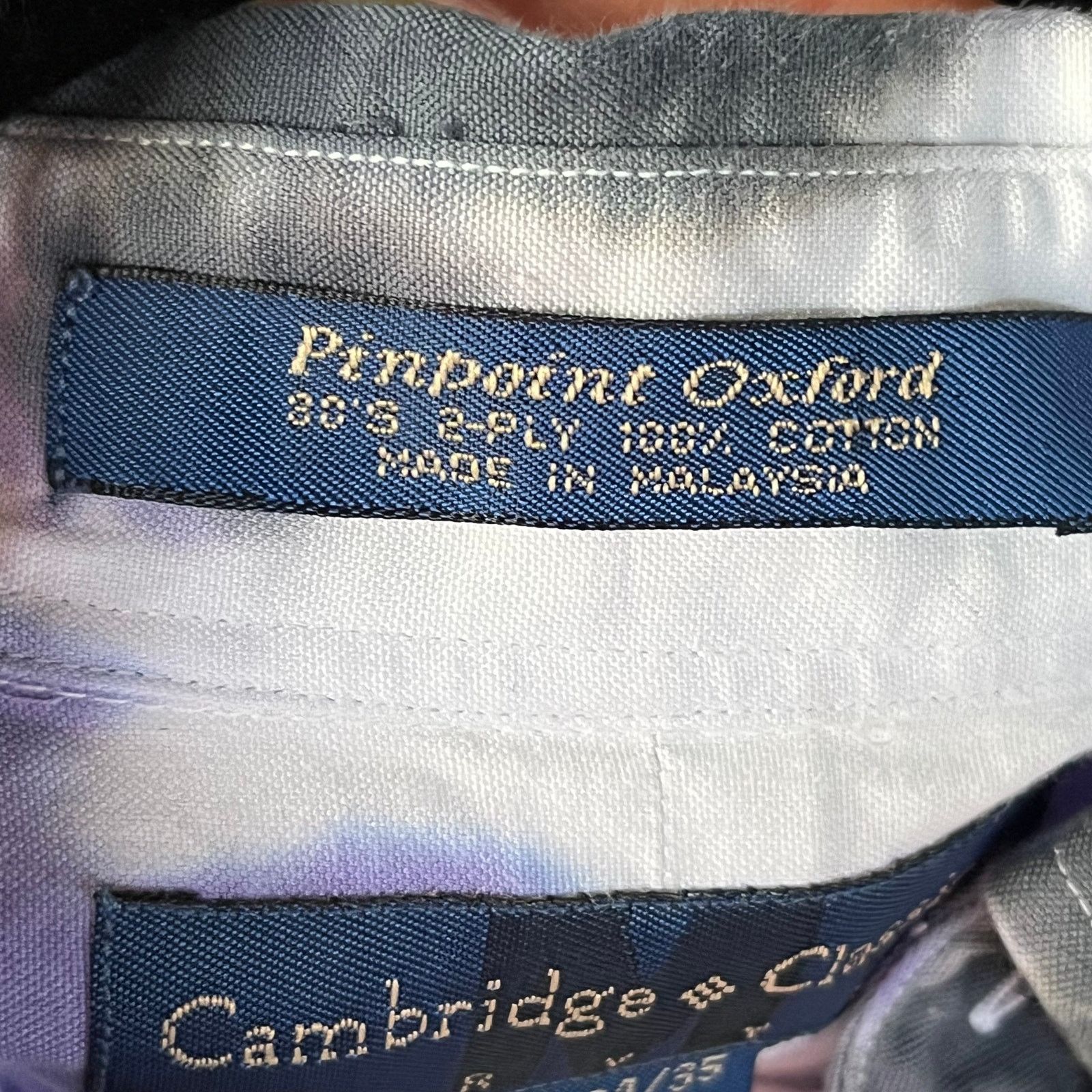 Other Cambridge Classics Vintage Purple Button Down 17 1/2-34/35 Size US L / EU 52-54 / 3 - 7 Thumbnail