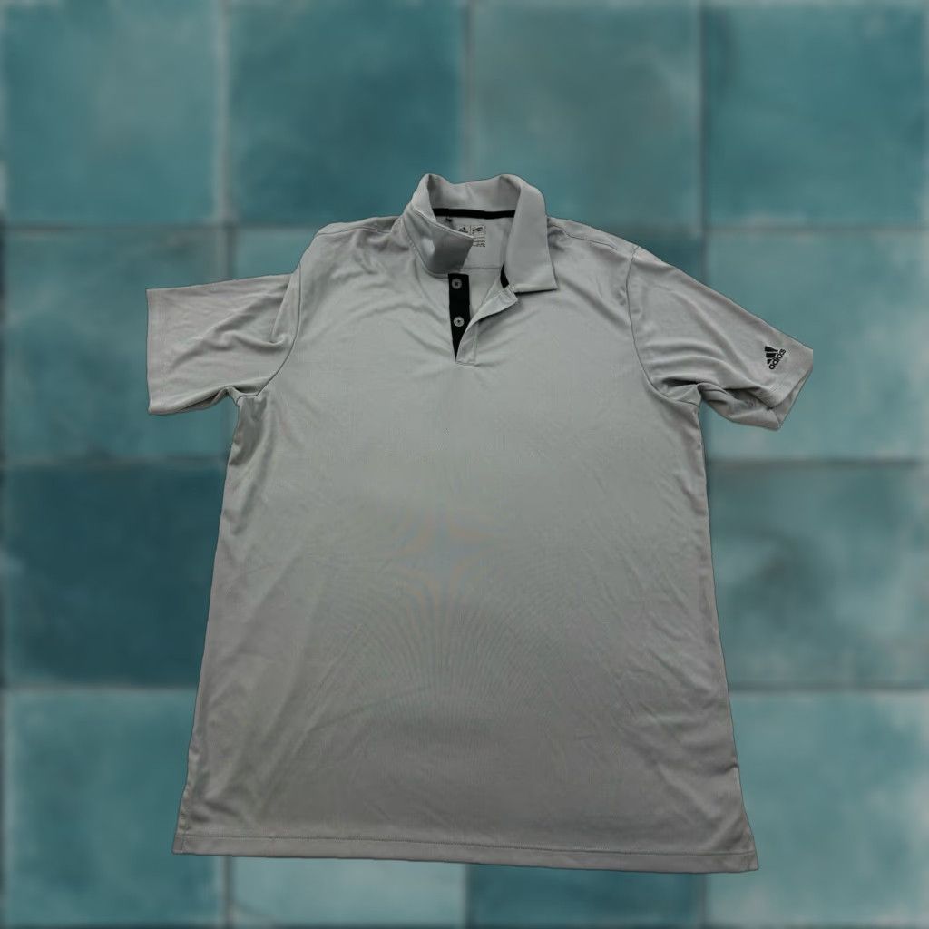 Adidas Adidas Shirt Mens Large Gray Golf Polo Pullover Short Sleeve Size US L / EU 52-54 / 3 - 1 Thumbnail