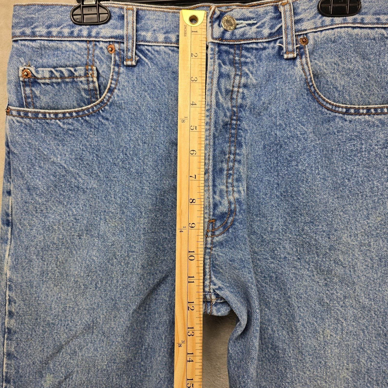 Levi's Vintage Levis 501 Jeans 34x32 (Fits 33x29) USA 90s *FLAWS* Size US 34 / EU 50 - 16 Thumbnail