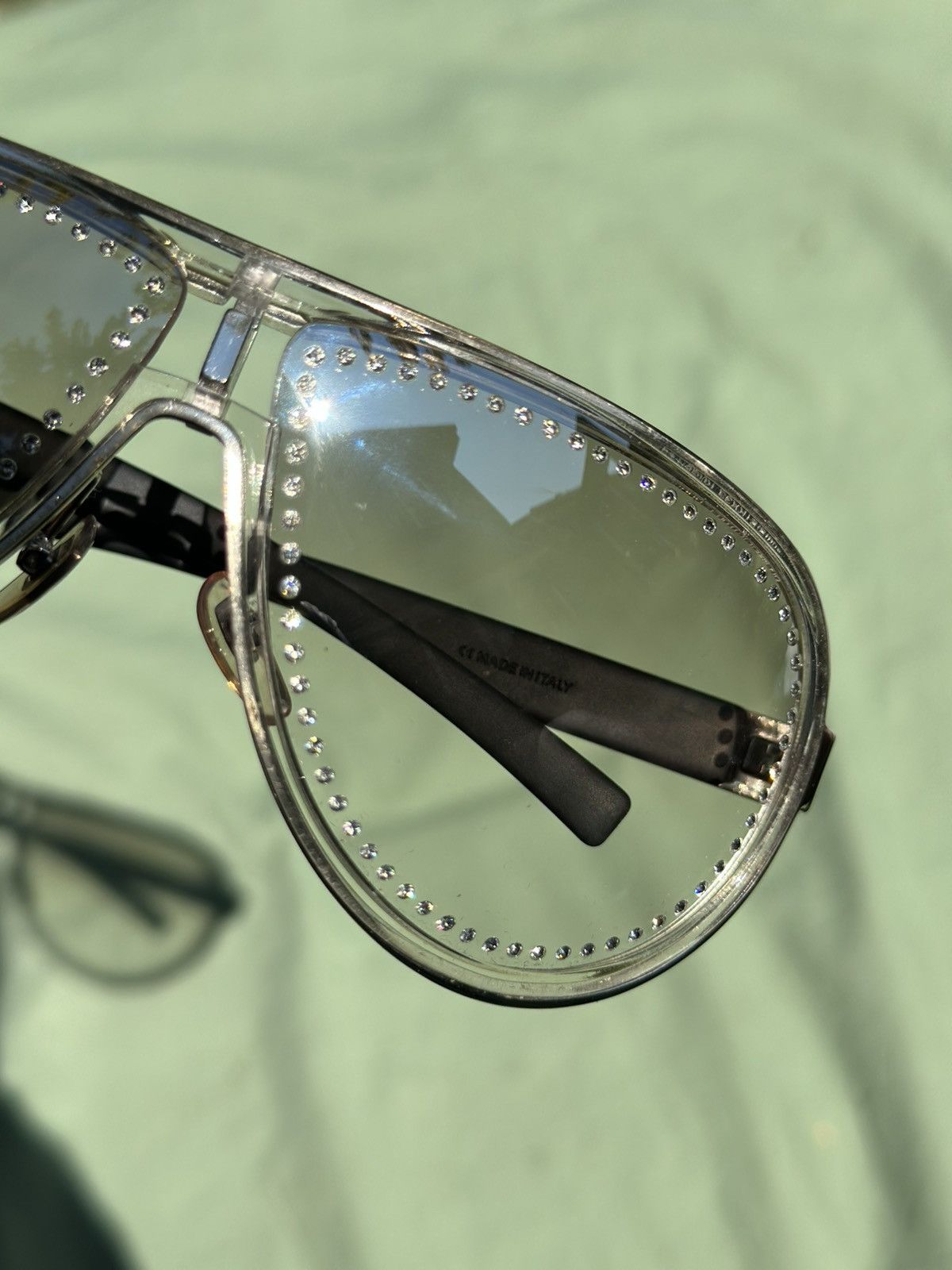 Gucci Vintage Gucci Swarovski crystal sunglasses 2007 Size ONE SIZE - 5 Thumbnail