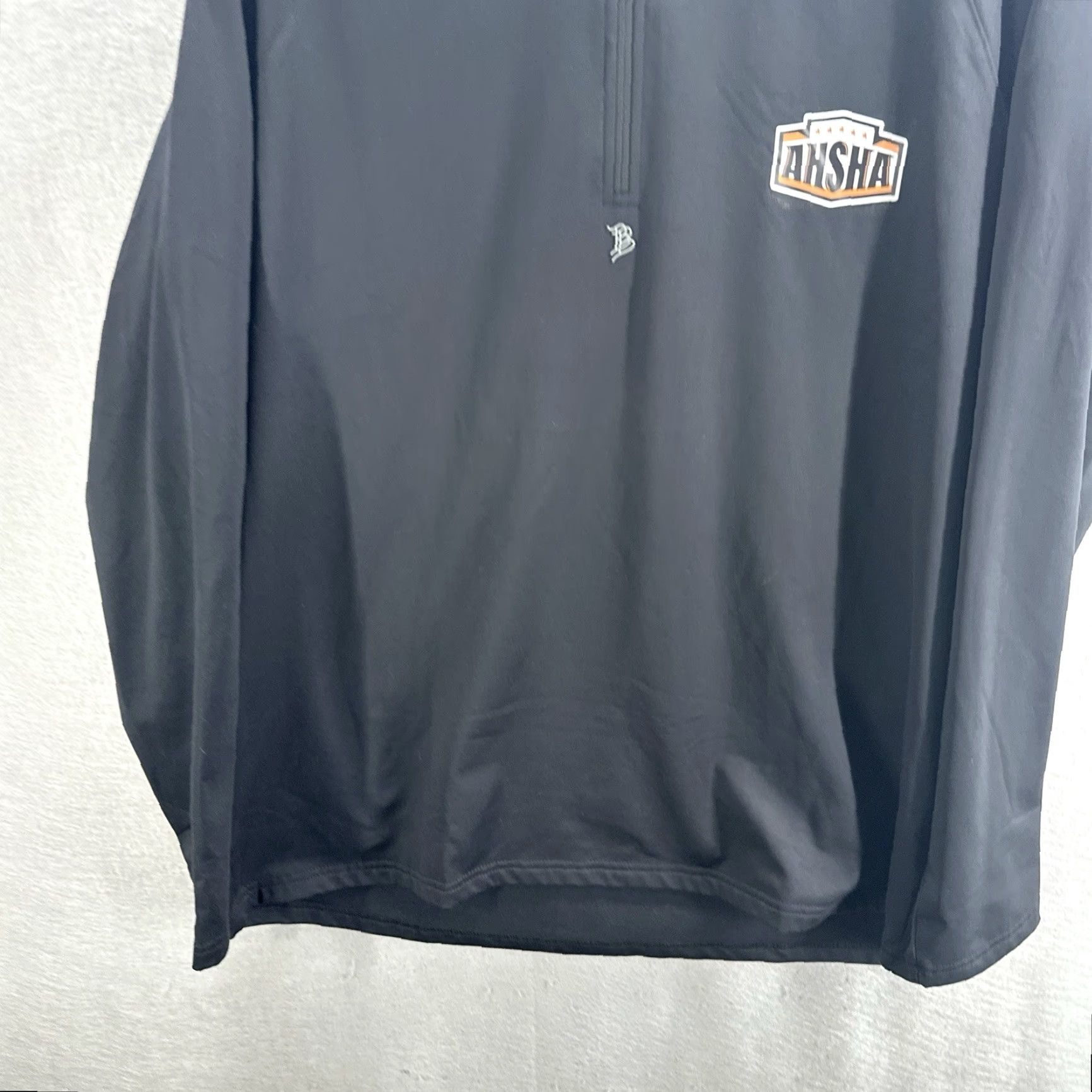 Logo 7 Branded Bills Shirt Mens L Black 1/4 Zip Long Sleeve Logo Golf AHSHA Size US L / EU 52-54 / 3 - 3 Thumbnail