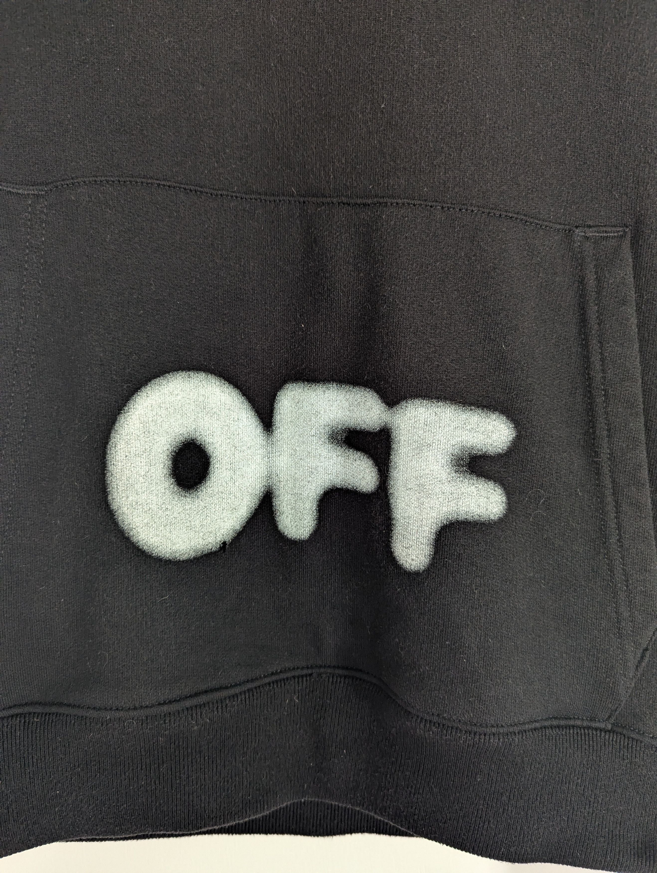 Off-White OFF-White Kidmograph Hoodie Virgil Abloh Black $635 Size M Size US M / EU 48-50 / 2 - 2 Thumbnail