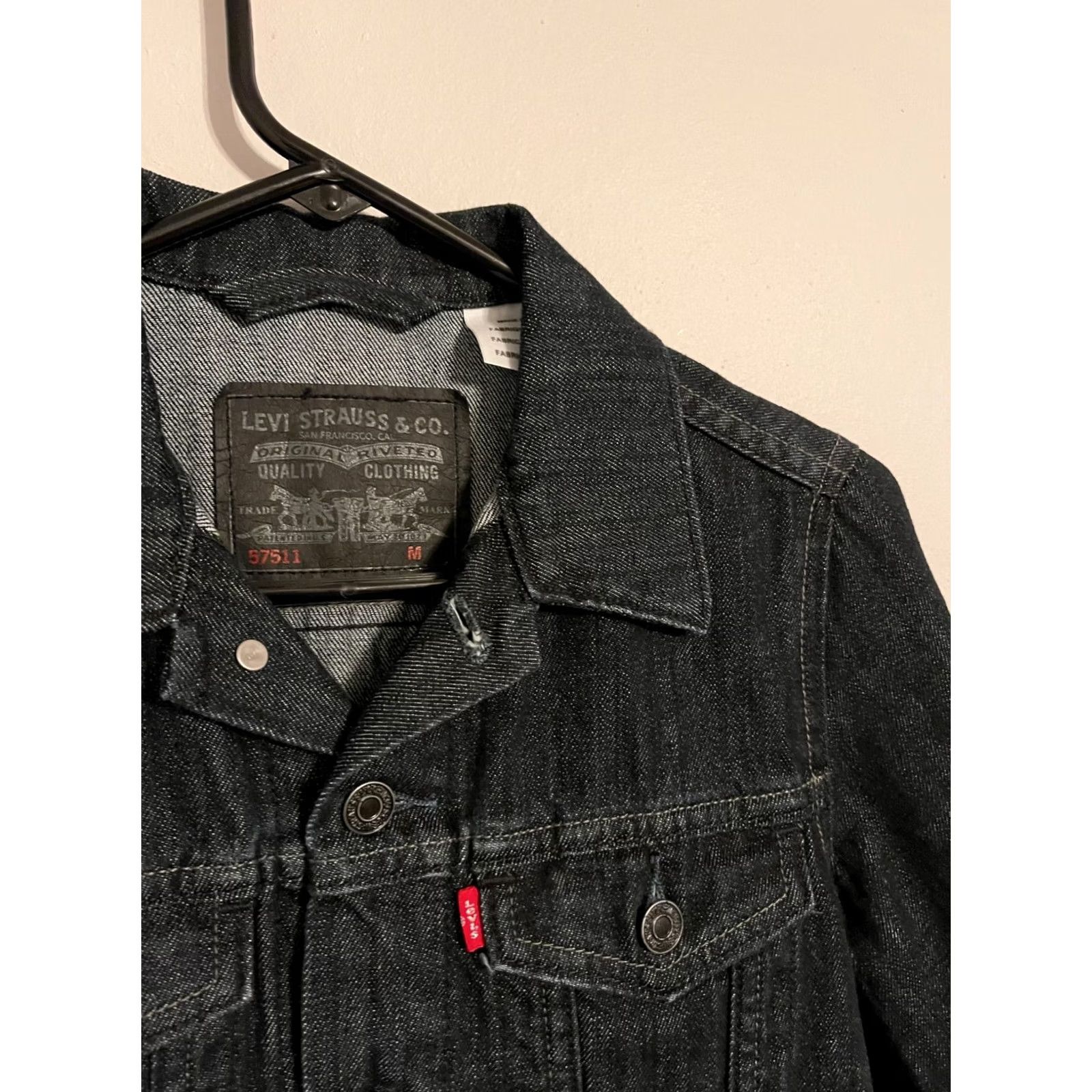 Levi's Levi's Trucker Jacket Denim Cotton L/S Button Up Women's Medium M Blue 57511 Casual Workwear Vintage No XS? Size 32" / US 10 / IT 46 - 2 Thumbnail