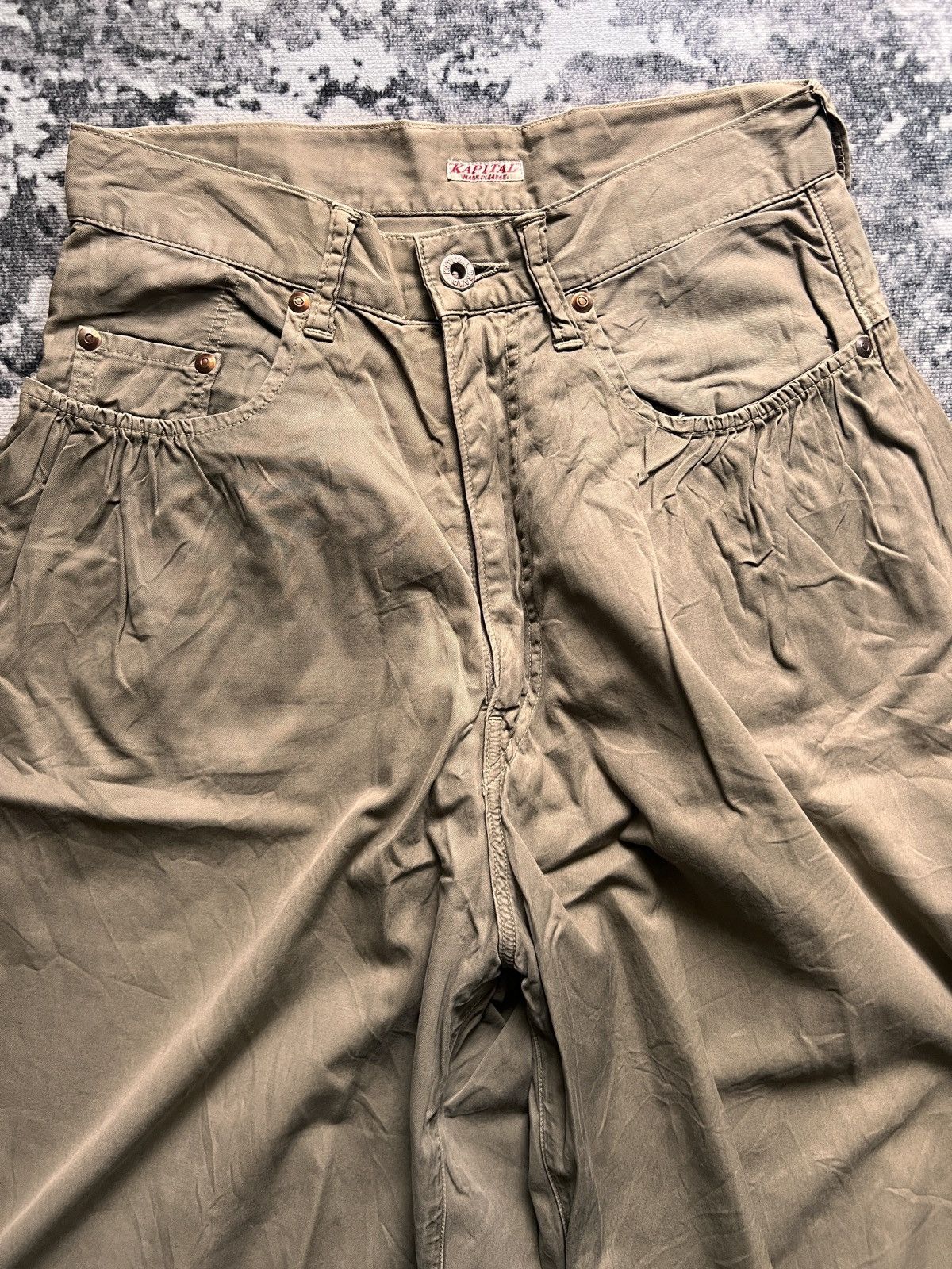 Kapital Kapital Wide Fit Baggy Cotton Pants Size US 29 - 6 Thumbnail