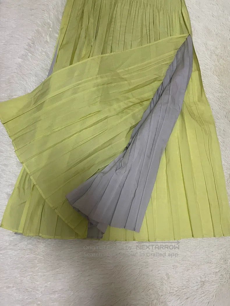 Issey Miyake Issey Miyake Double - Layer Pleated Midi Skirt Size 25" / US 0 / IT 36 - 4 Thumbnail