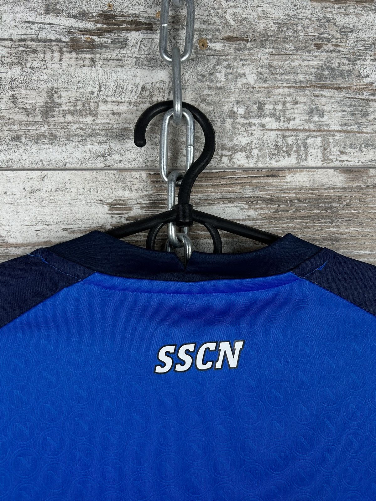 Emporio Armani × Vintage Mens Vintage EA7 SC Napoli T-shirt soccer jersey SSCN Size US S / EU 44-46 / 1 - 9 Thumbnail