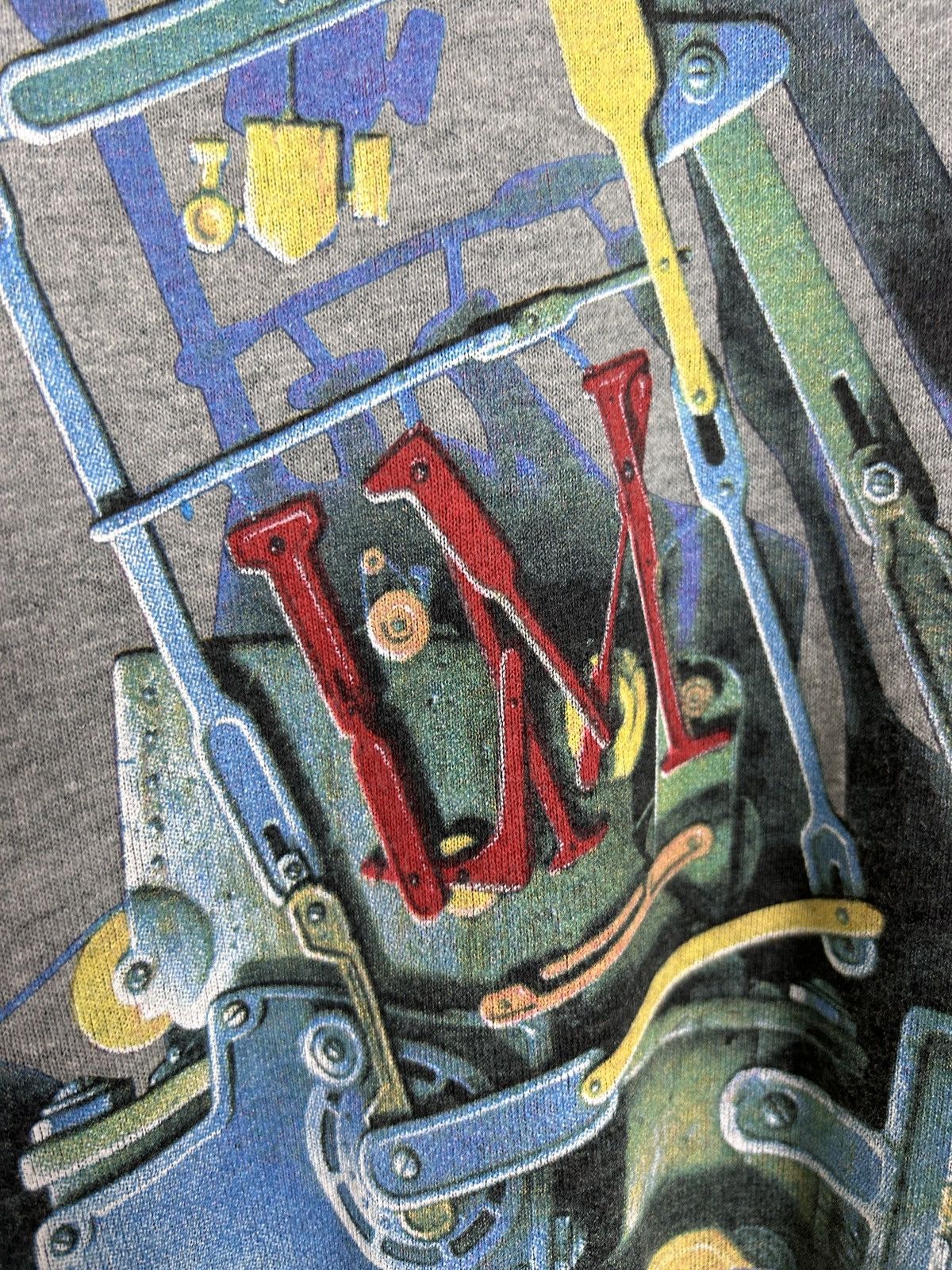 Vintage 90s Vintage L&M Liggett Myers Tobacco Promo T-Shirt Grey Size US XL / EU 56 / 4 - 3 Thumbnail