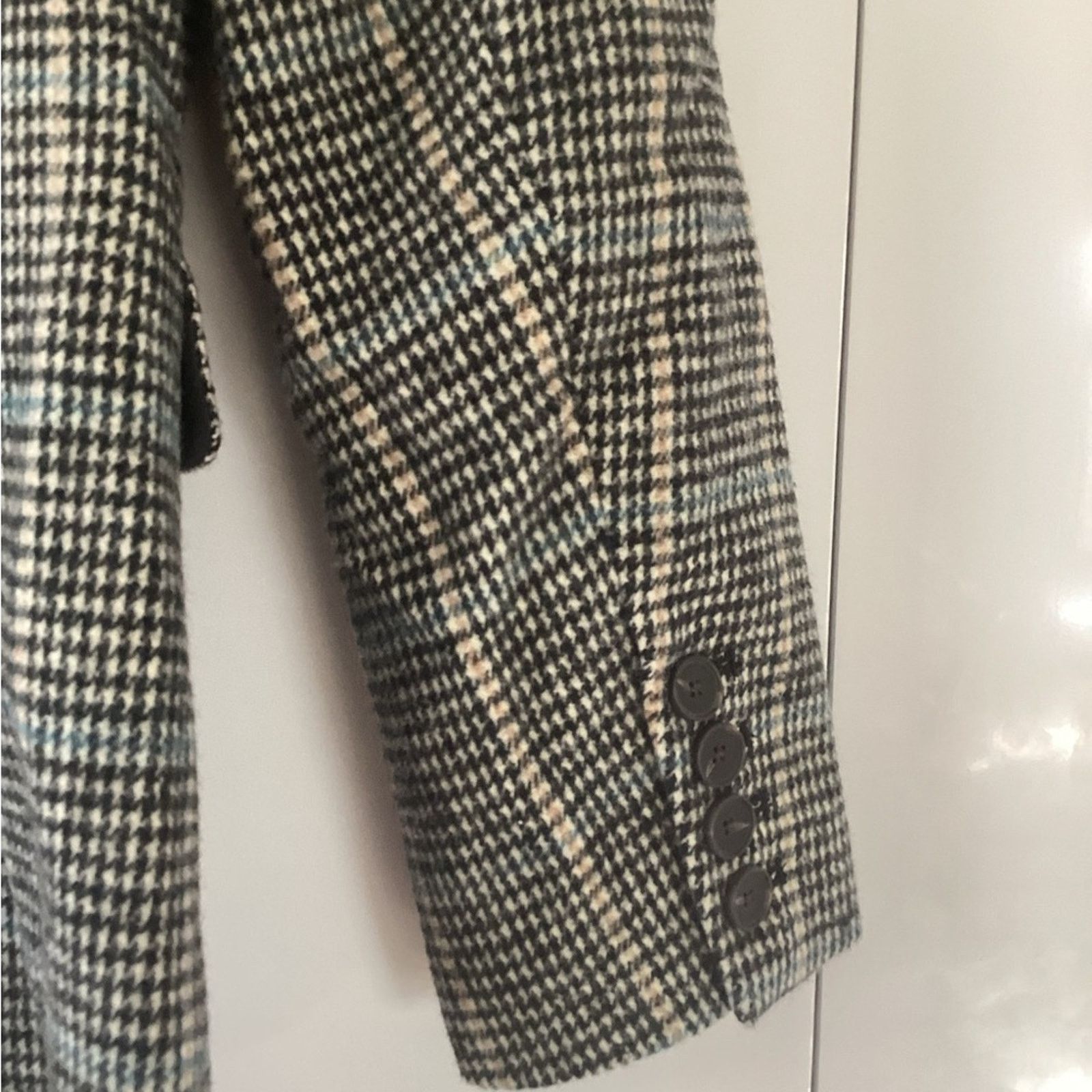 Rails NWT Rails Double Breast Blazer Grey Houndstoooth Check Sz S Size S / US 4 / IT 40 - 8 Thumbnail