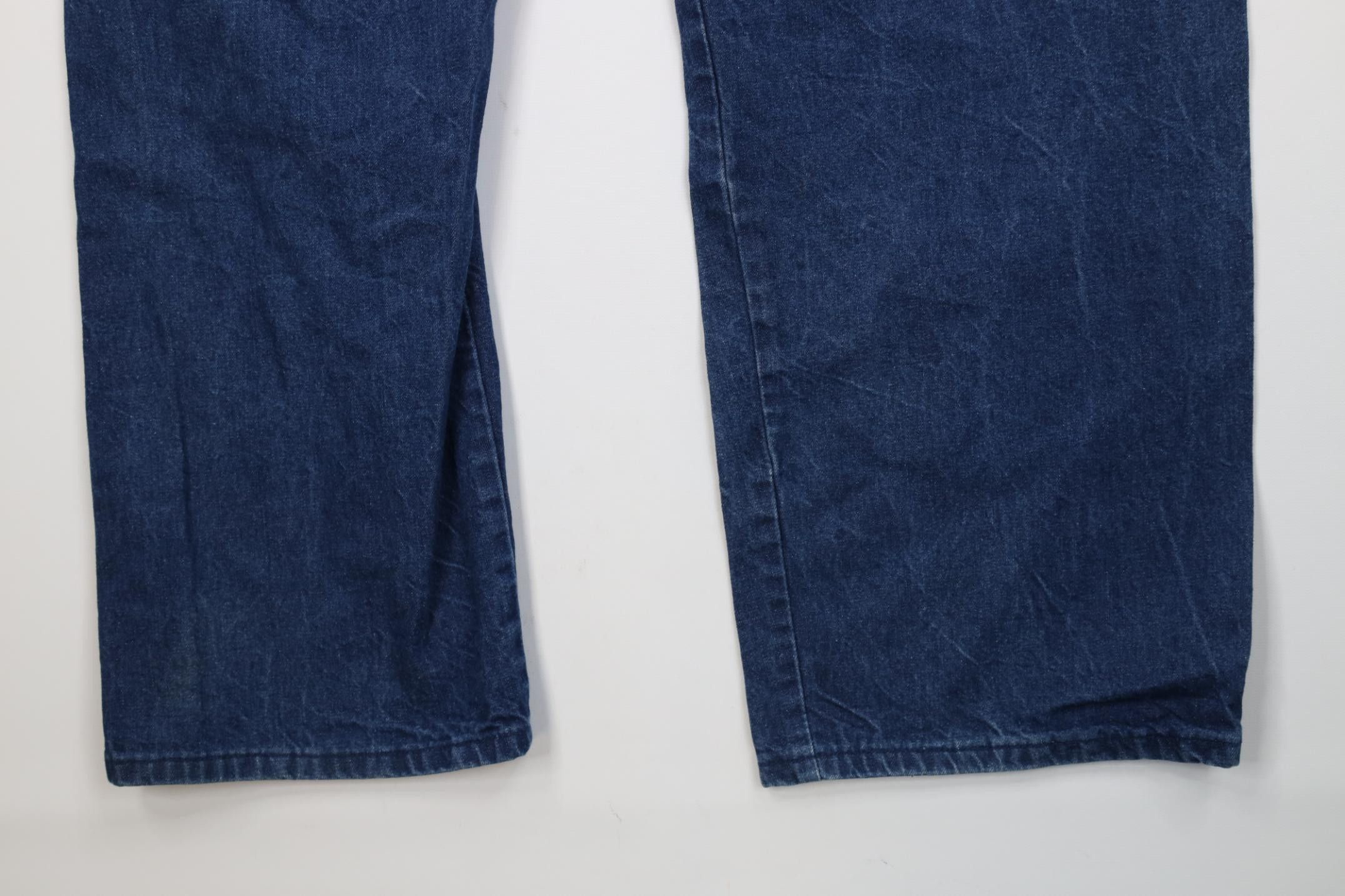 Dickies Vintage 70s Dickies Wide Leg Dungaree Denim Jeans Blue USA Size US 38 / EU 54 - 13 Thumbnail