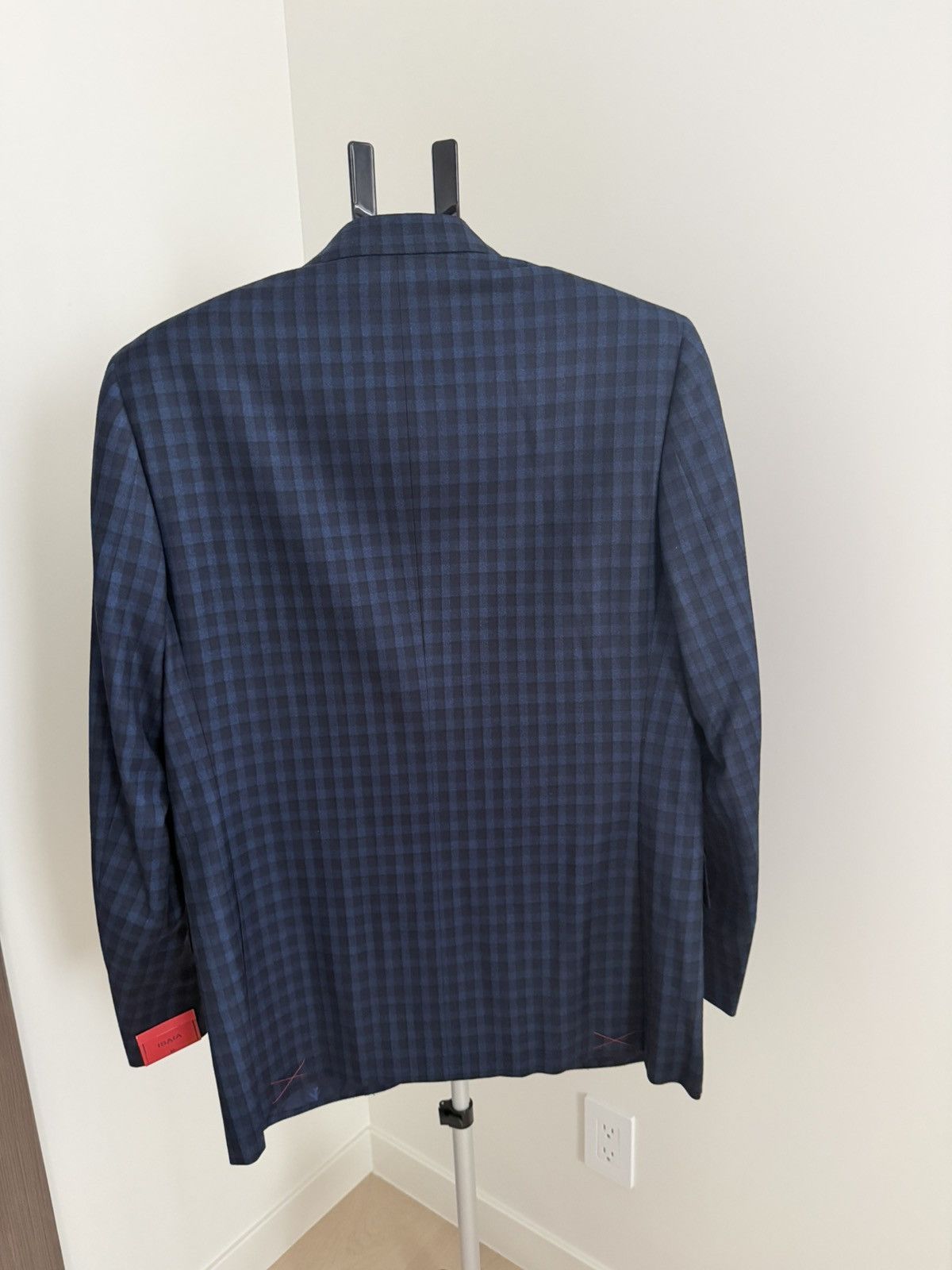 Isaia Isaia Napoli Men’s 40R US / 50 IT Blue Check Blazer Jacket Size 40R - 3 Thumbnail