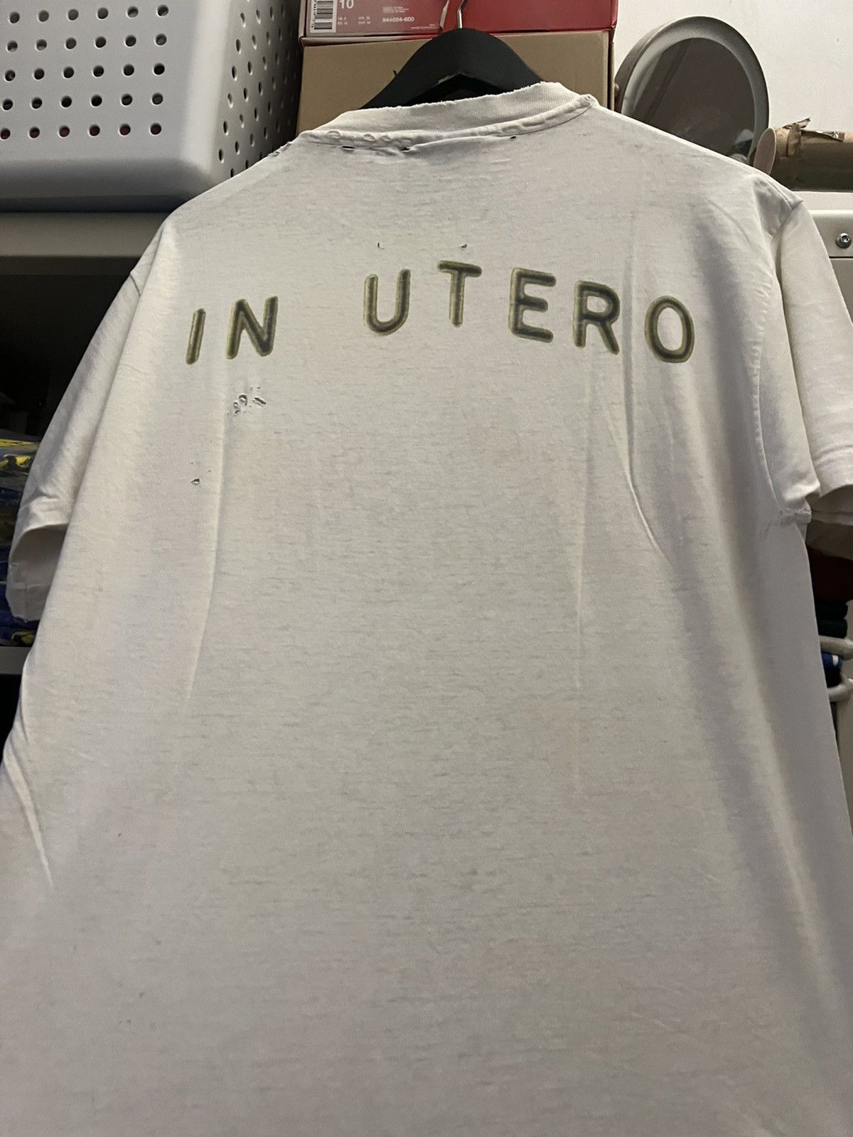 Band Tees × Nirvana × Vintage 1993 Vintage Nirvana In Utero Giant Size US L / EU 52-54 / 3 - 4 Thumbnail