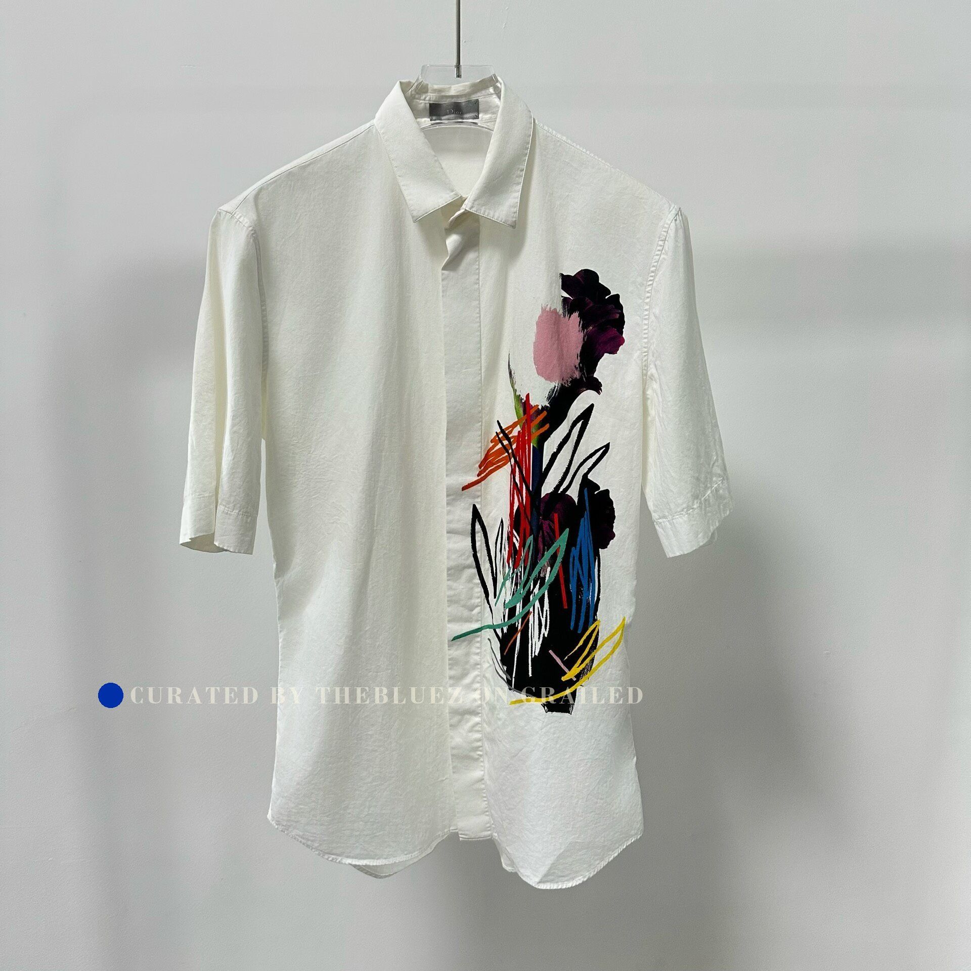 Dior Dior Floral Graffiti Short Sleeve Shirt Size M / US 6-8 / IT 42-44 - 1 Thumbnail