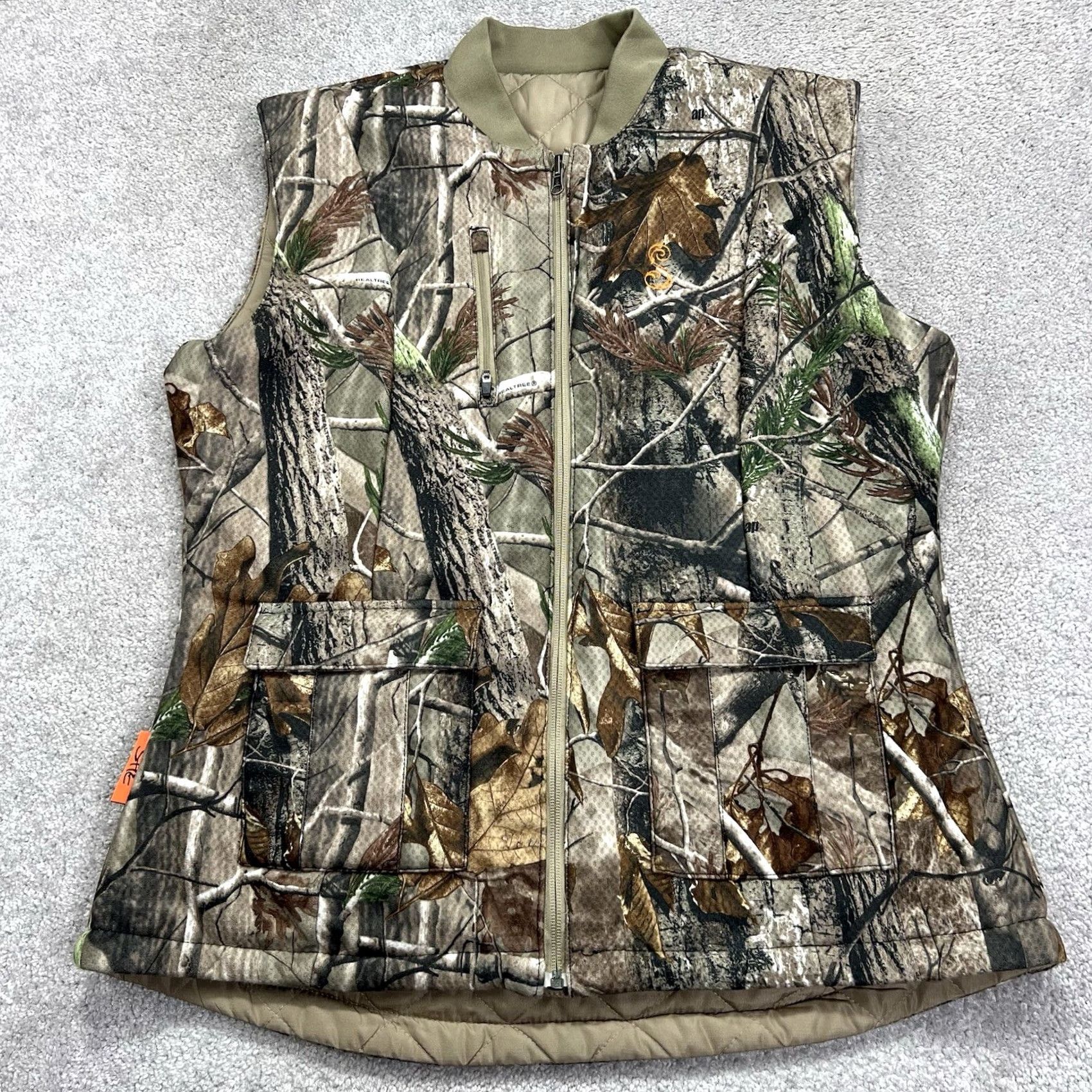 Vintage SHE Outdoor Vest Jacket Womens XL Brown Green Camo Reversible Camouflage Outdoor Size XL / US 12-14 / IT 48-50 - 2 Thumbnail