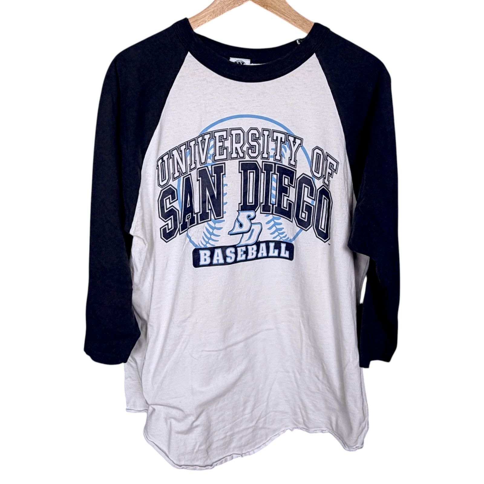 Other Y2k University of San Diego USD XL Raglan 3/4 T-Shirt Size US XL / EU 56 / 4 - 6 Thumbnail