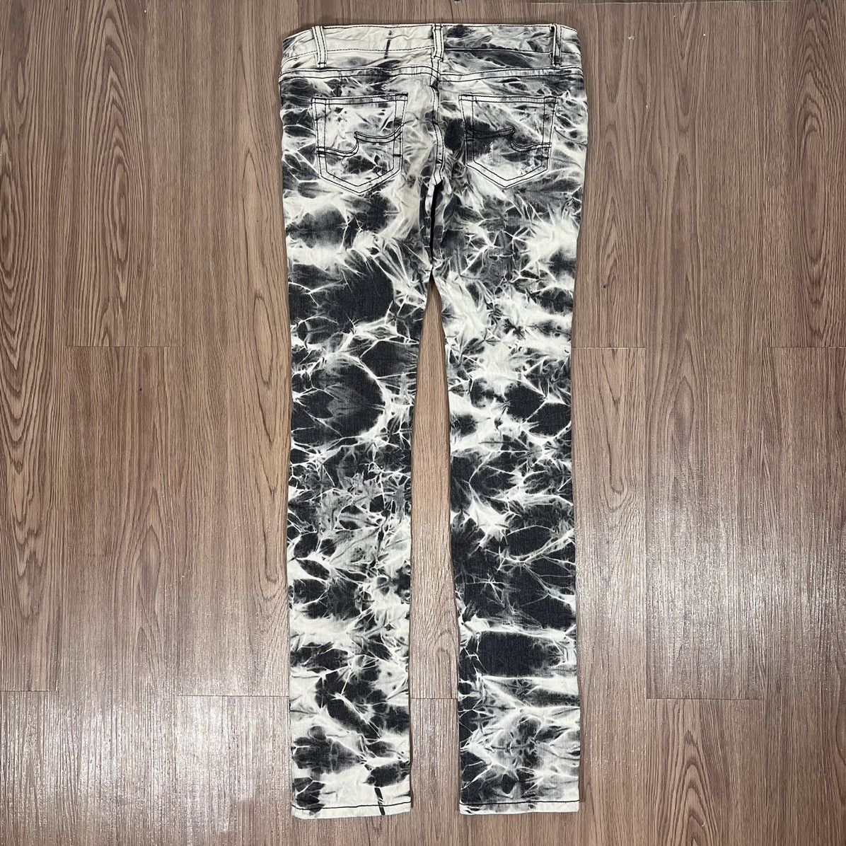 Punk and Yo Lil’ Marv Distressed Marble Wash Jeans Size US 31 - 2 Thumbnail