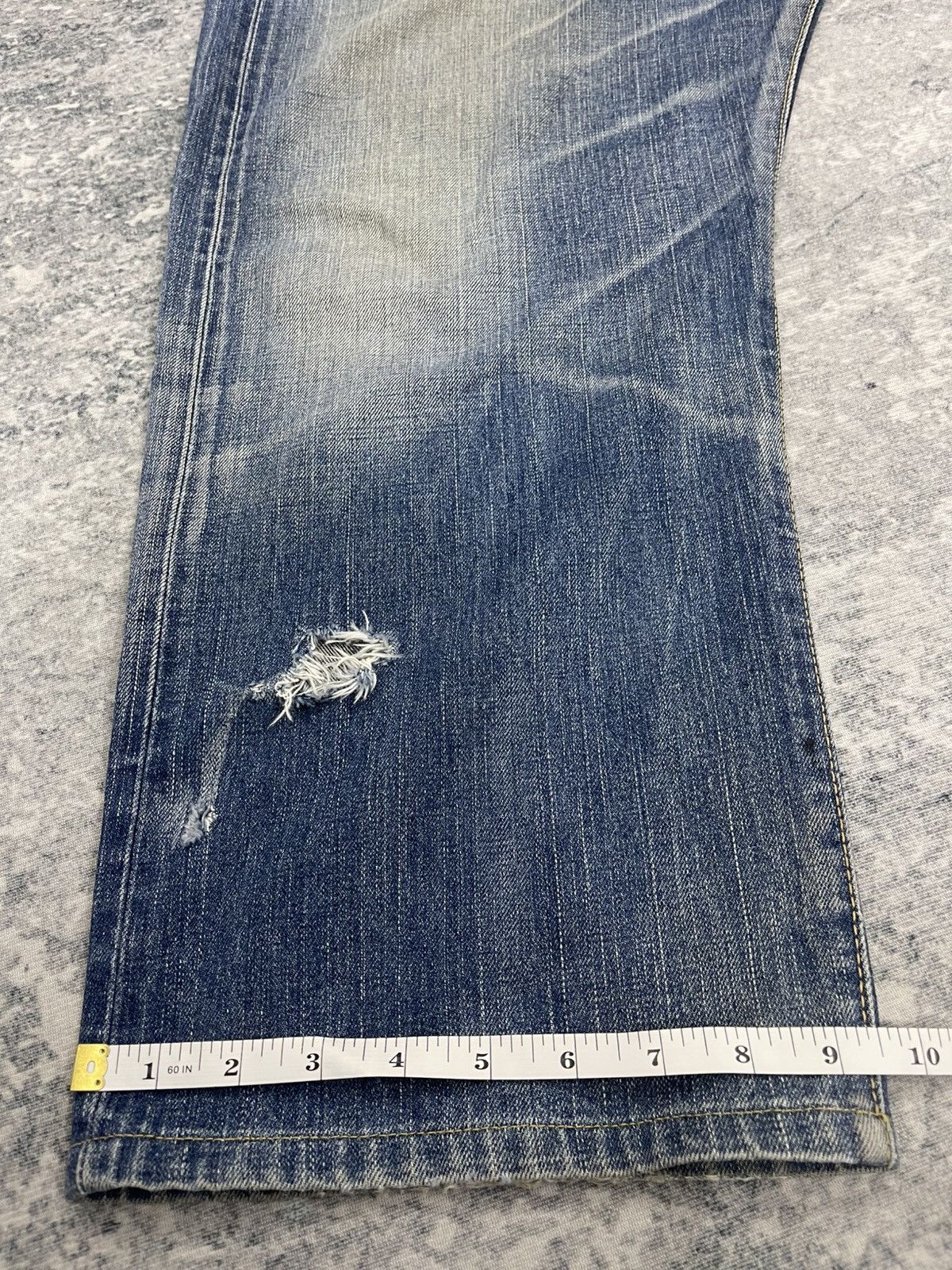 Edwin Vintage Edwin Distressed Salvage denim pants Size US 38 / EU 54 - 23 Thumbnail