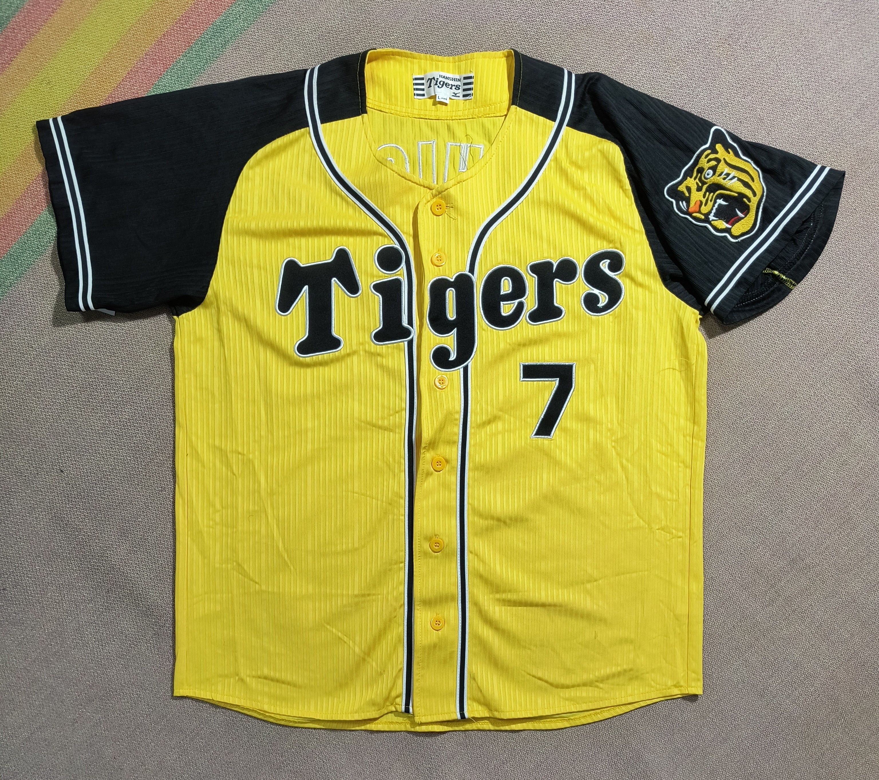 Hanshin Tigers ユニフォーム 人気 Nishioka 7 M Hanshin Tigers