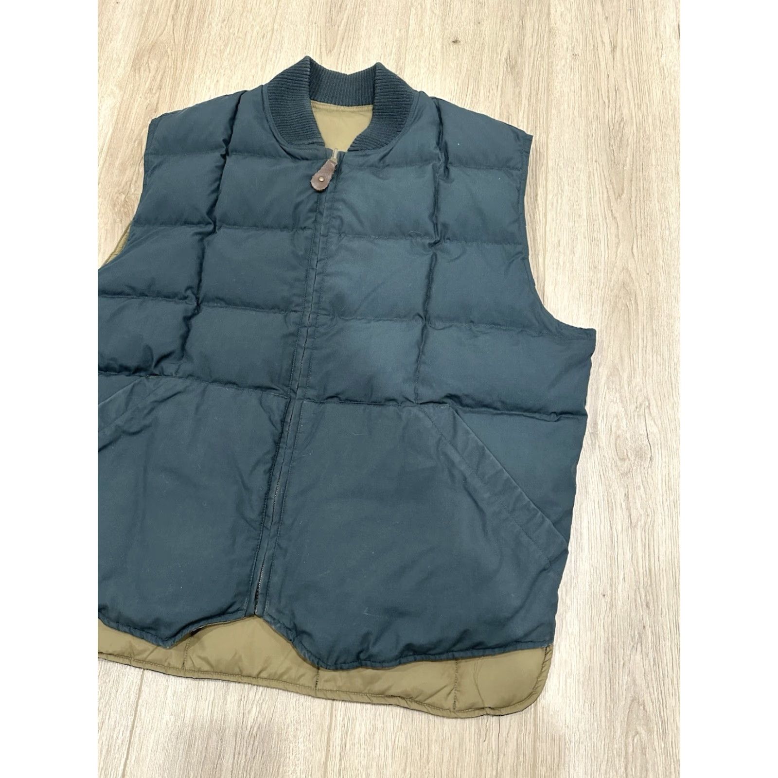 Eddie Bauer VINTAGE Eddie Bauer Reversible Down Vest Mens L Green Beige Quilted Puffer Shirt Size US L / EU 52-54 / 3 - 2 Thumbnail