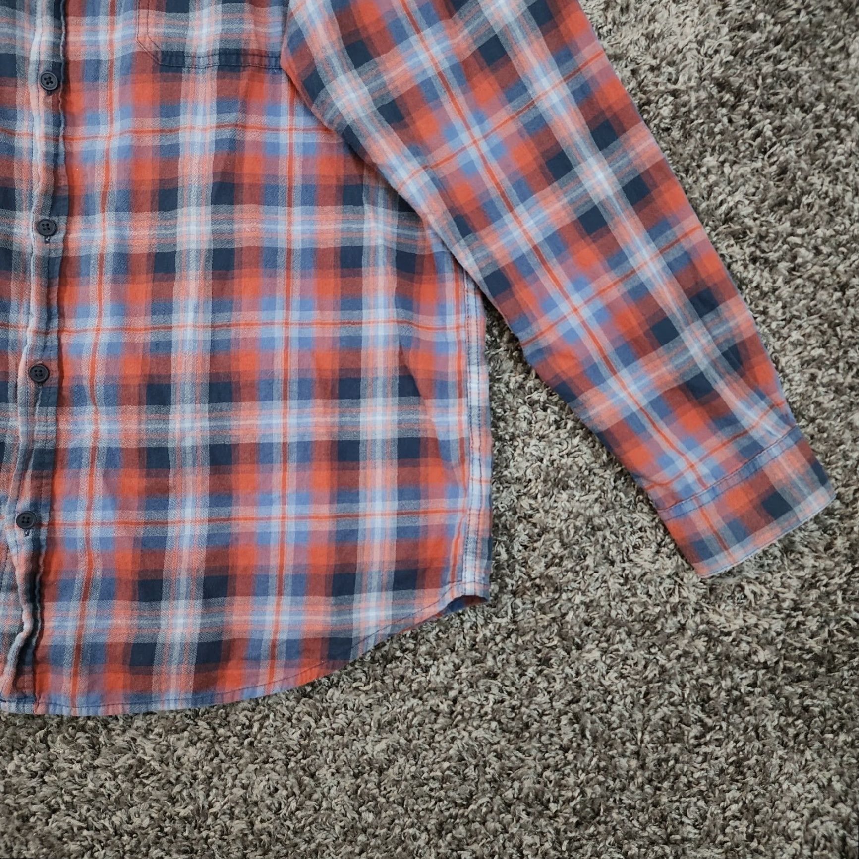 Vintage Columbia Plaid Flannel Button-Up Shirt XL Red Mens Long Sleeve Size US XL / EU 56 / 4 - 2 Thumbnail