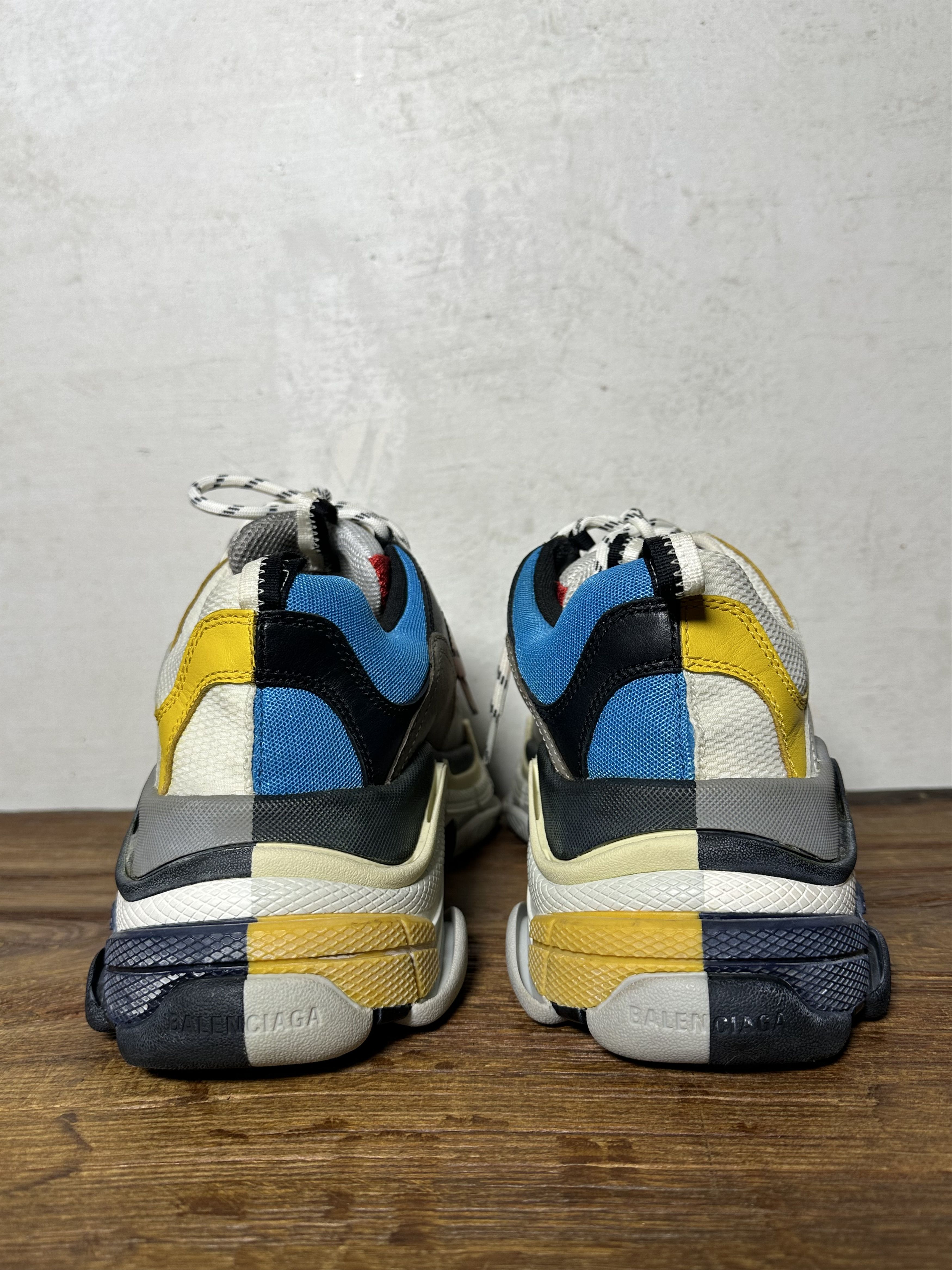 Balenciaga Balenciaga Triple S Split White Light Grey Yellow Size US 11 / EU 44 - 11 Thumbnail