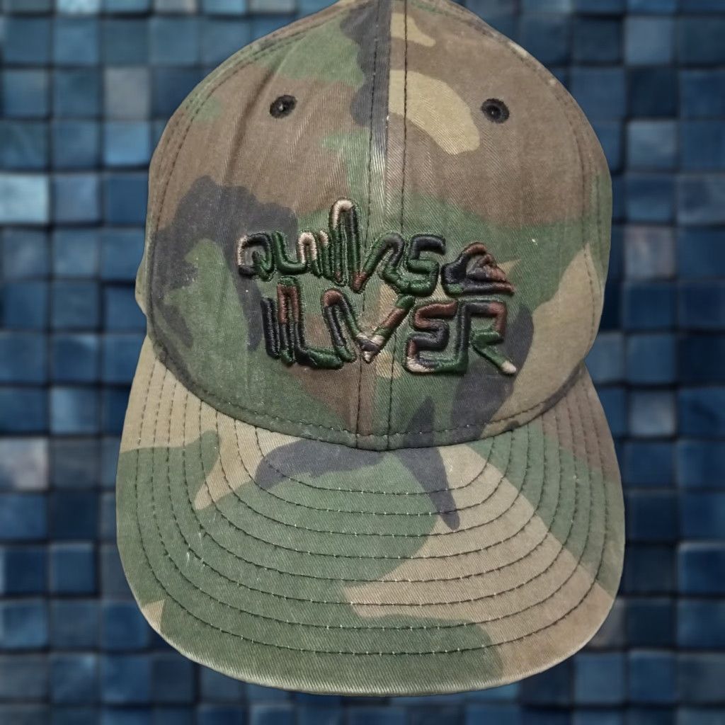 Quiksilver Quiksilver Cap Fitted 59FIFTY New Era Woodland Camouflage Mens 7 3/8 Green Size ONE SIZE - 1 Thumbnail