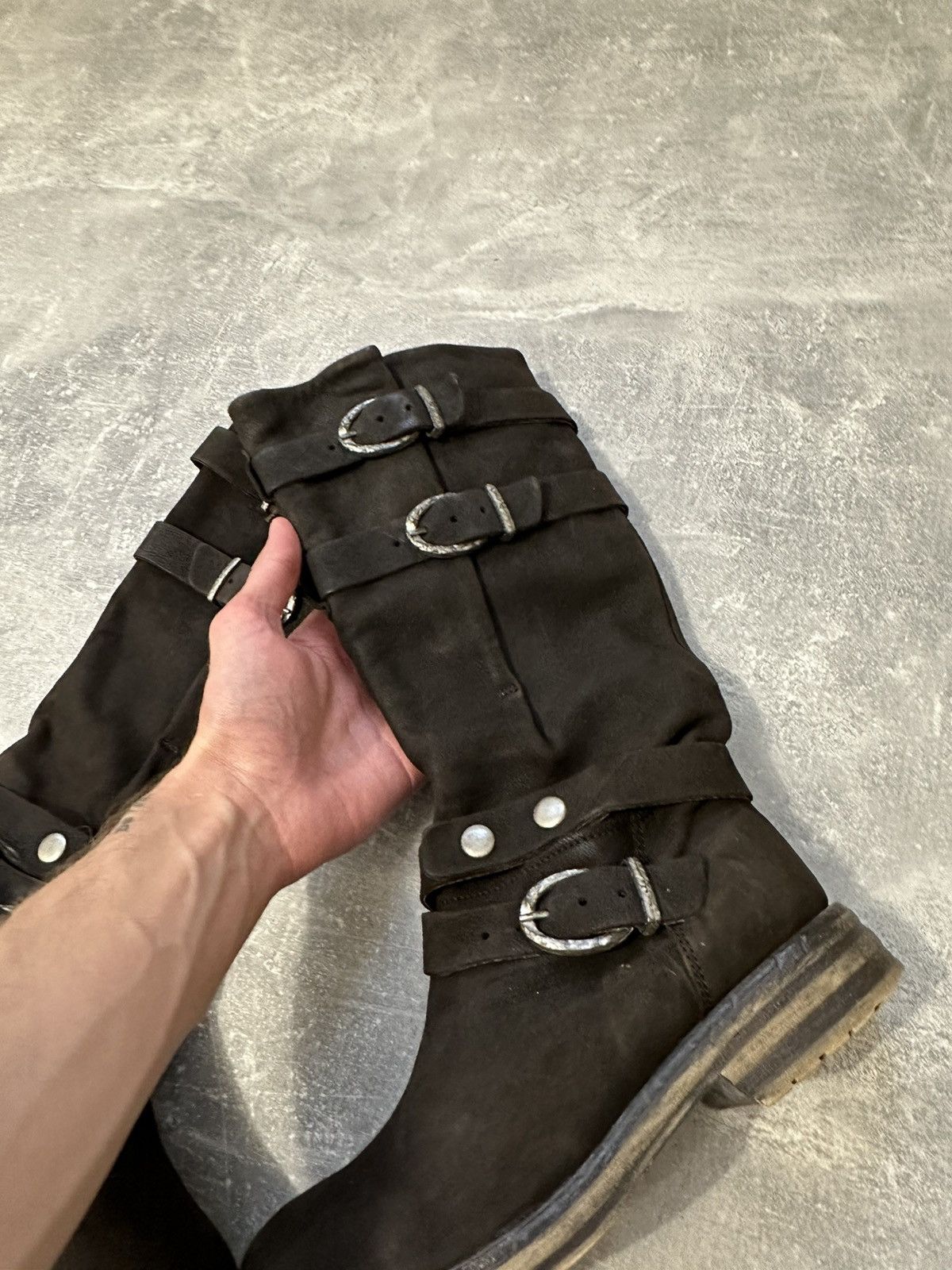 Vintage Vintage high boxer boots moto biker shoes core Size US 8 / IT 38 - 11 Thumbnail