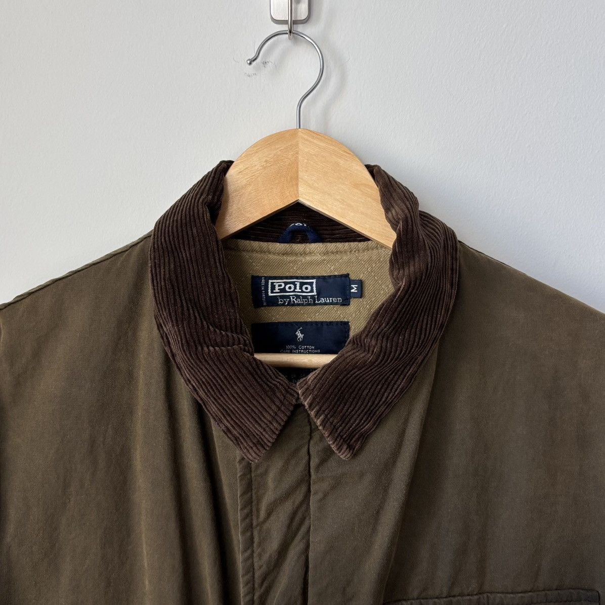 Polo Ralph Lauren Vintage Oilcloth Waxed Cotton Canvas Jacket Olive Size US M / EU 48-50 / 2 - 5 Thumbnail