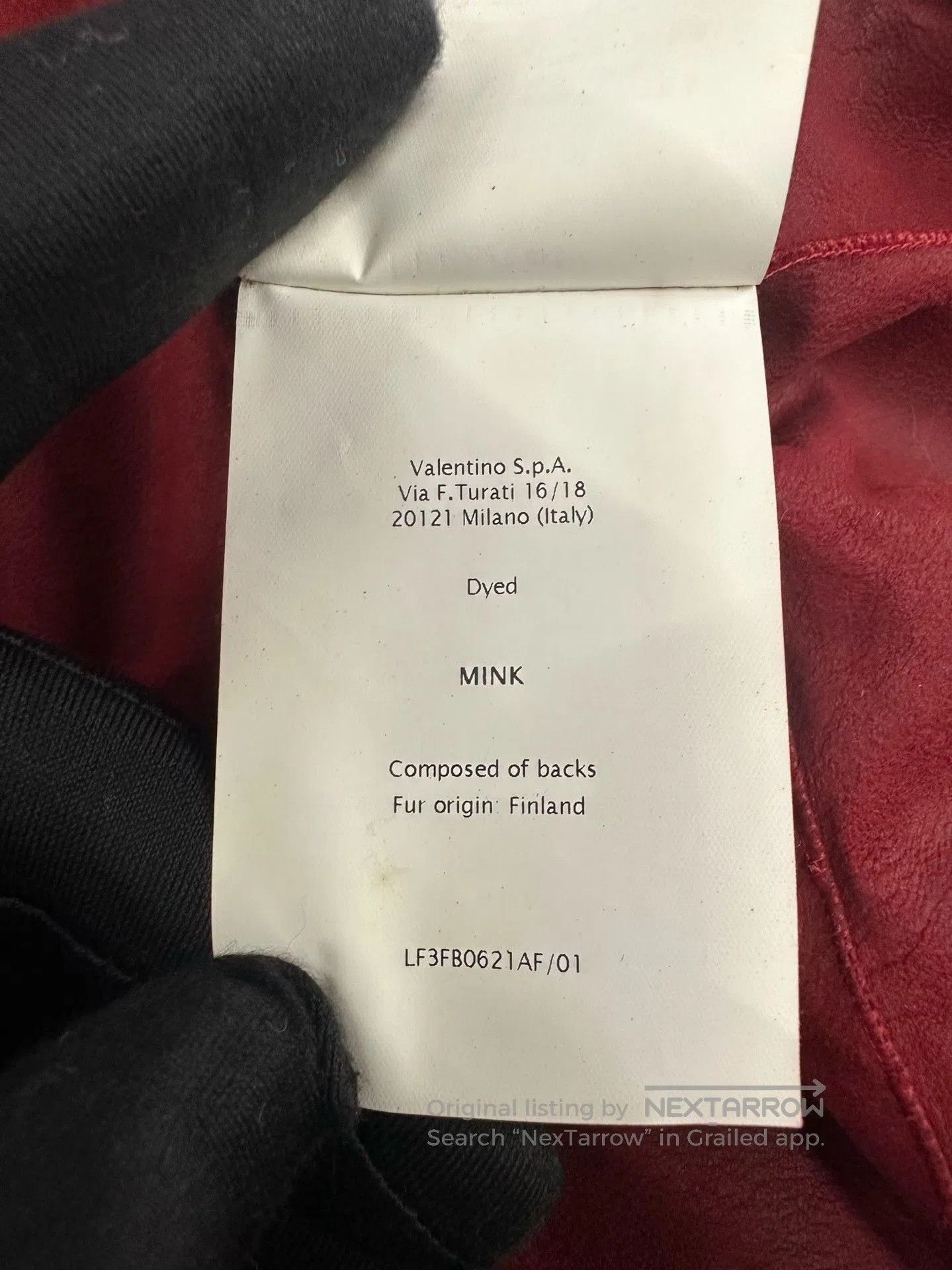 Valentino Valentino Red Rivet Fur Coat. Size S / US 4 / IT 40 - 8 Thumbnail