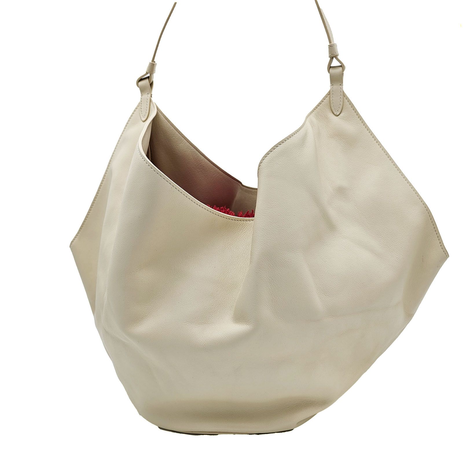 KHAITE KHAITE Lotus Large Tote Ivory Smooth Calfskin Leather Size ONE SIZE - 7 Thumbnail