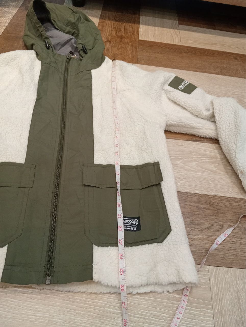 OUTDOOR PRODUCTS SHEARLING SHERPA FLEECE HOODIE JACKET